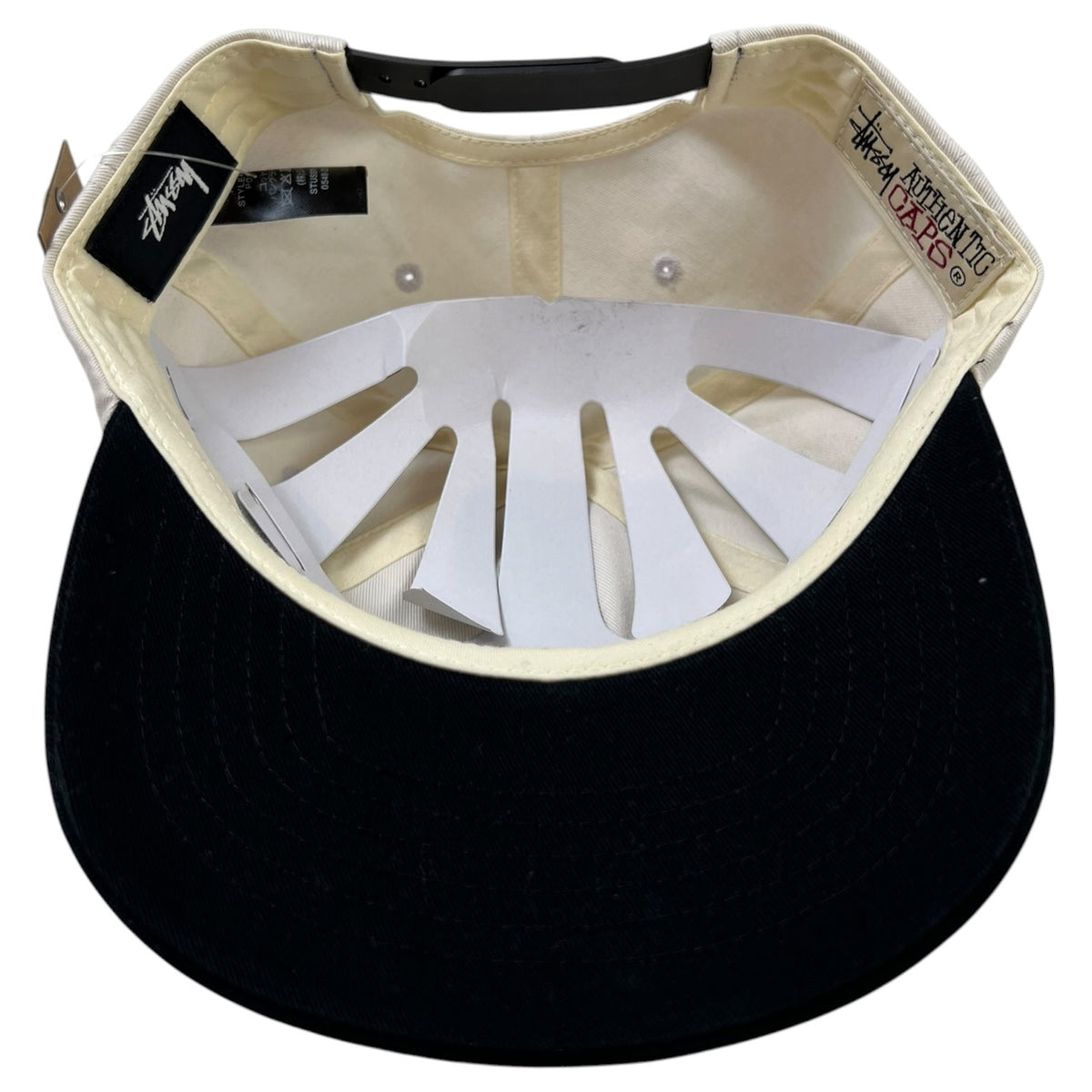 Stussy Low Chenille “S” Snapback Cap White