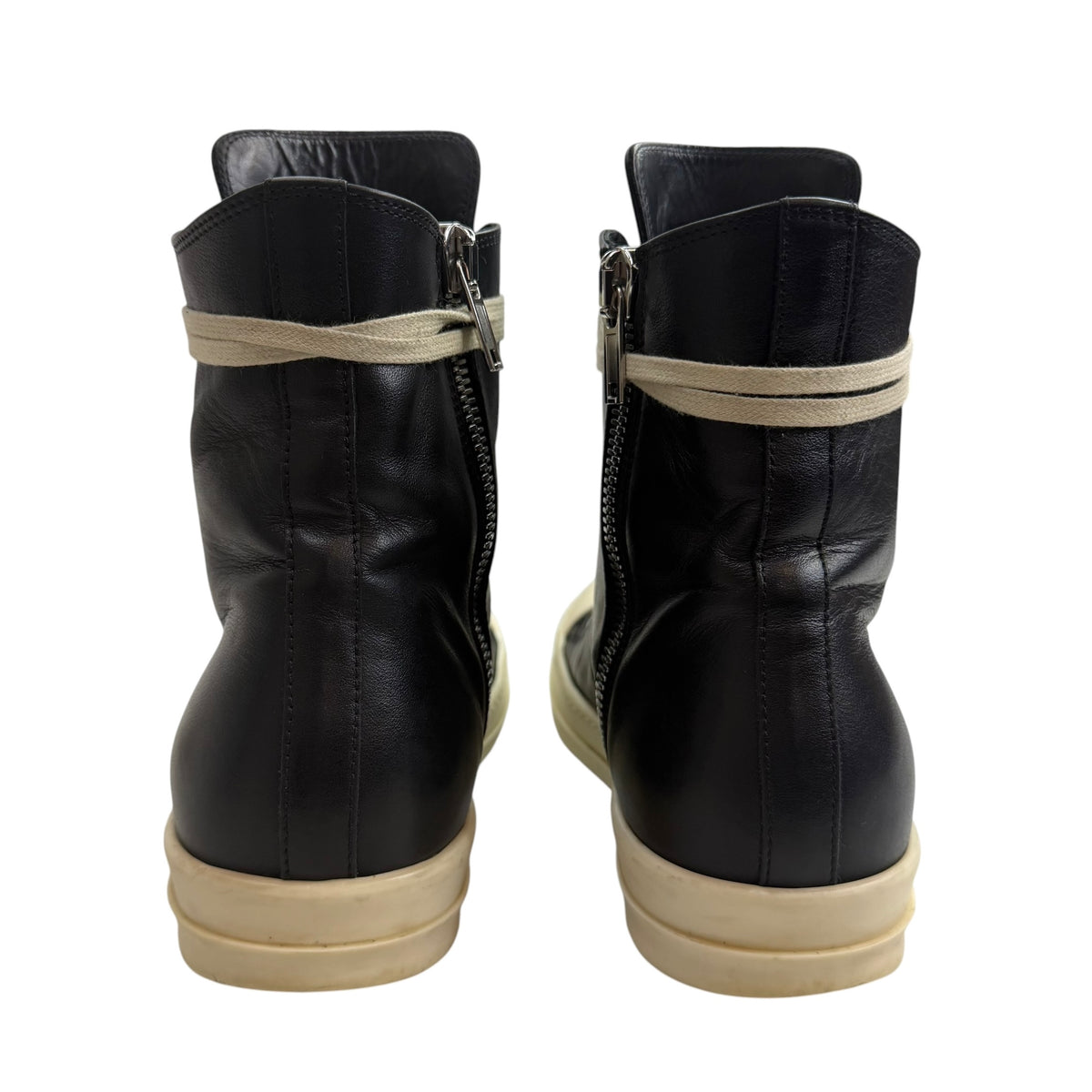 Rick Owens Ramone Hollywood Leather Milk/Black