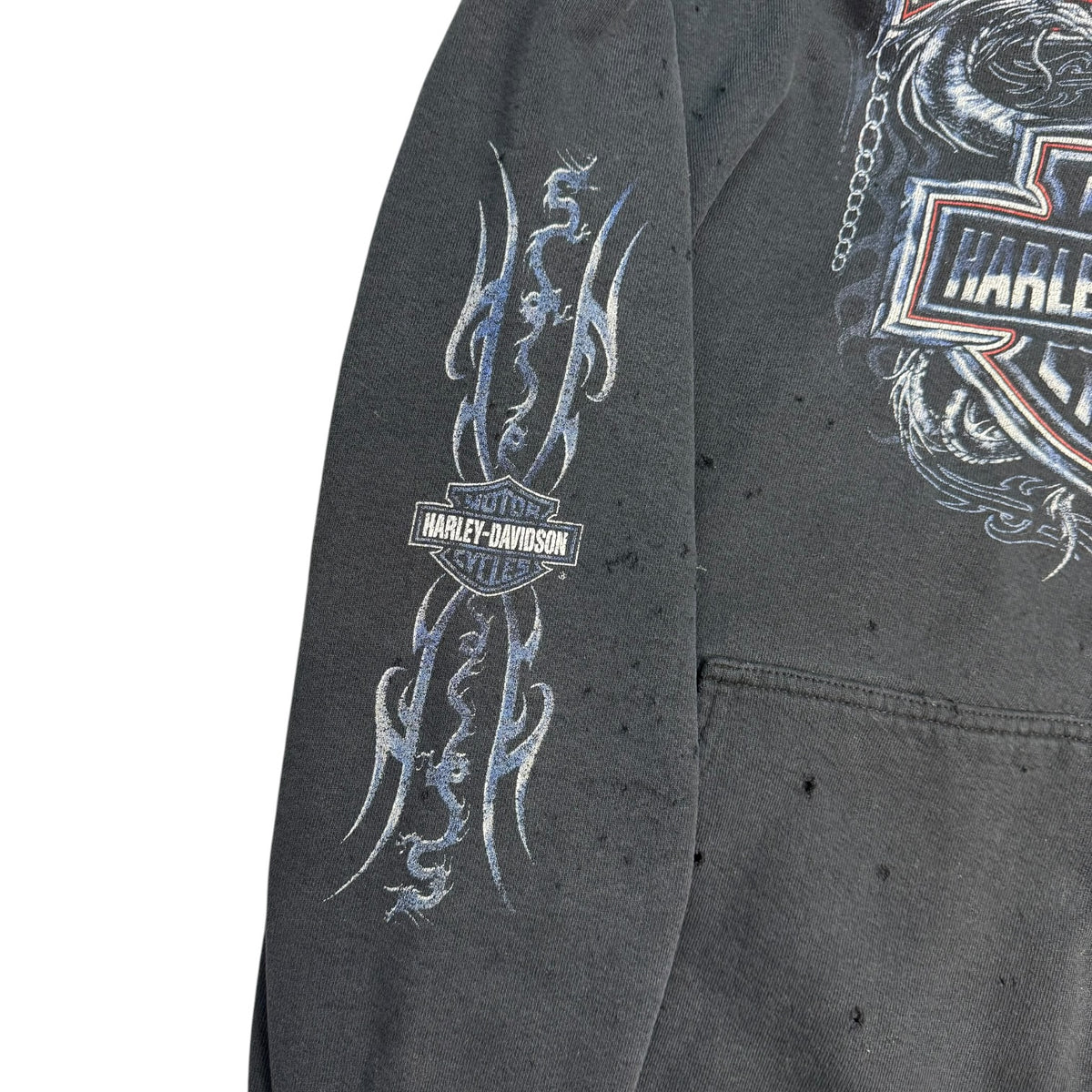 Vintage Harley Davidson Of Grande Prairie Hoodie Black