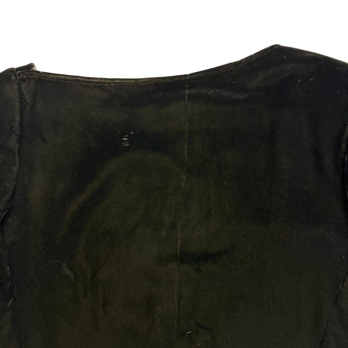 (W) 1980's Saint Laurent Rive Gauche Velvet Cocktail Dress Black