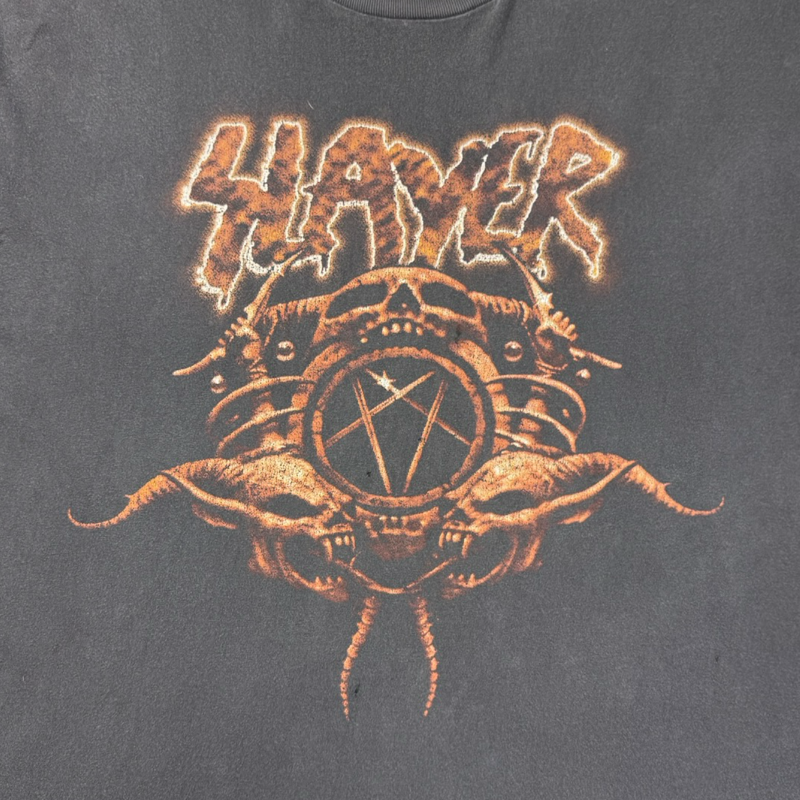 1998 Slayer Diabolus On Tour T-Shirt Faded Black