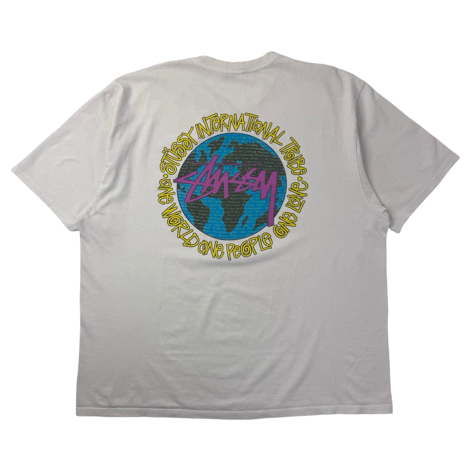 Stussy One World T-Shirt White