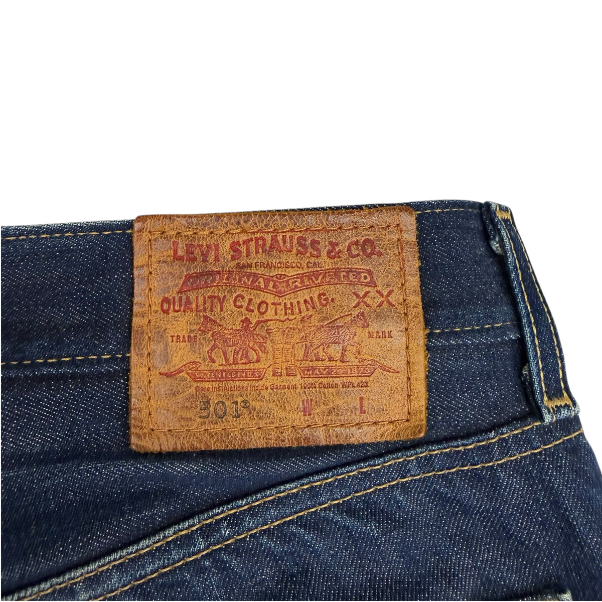 Vintage Levi’s 501 Raw Selvedge Denim Jeans Indigo