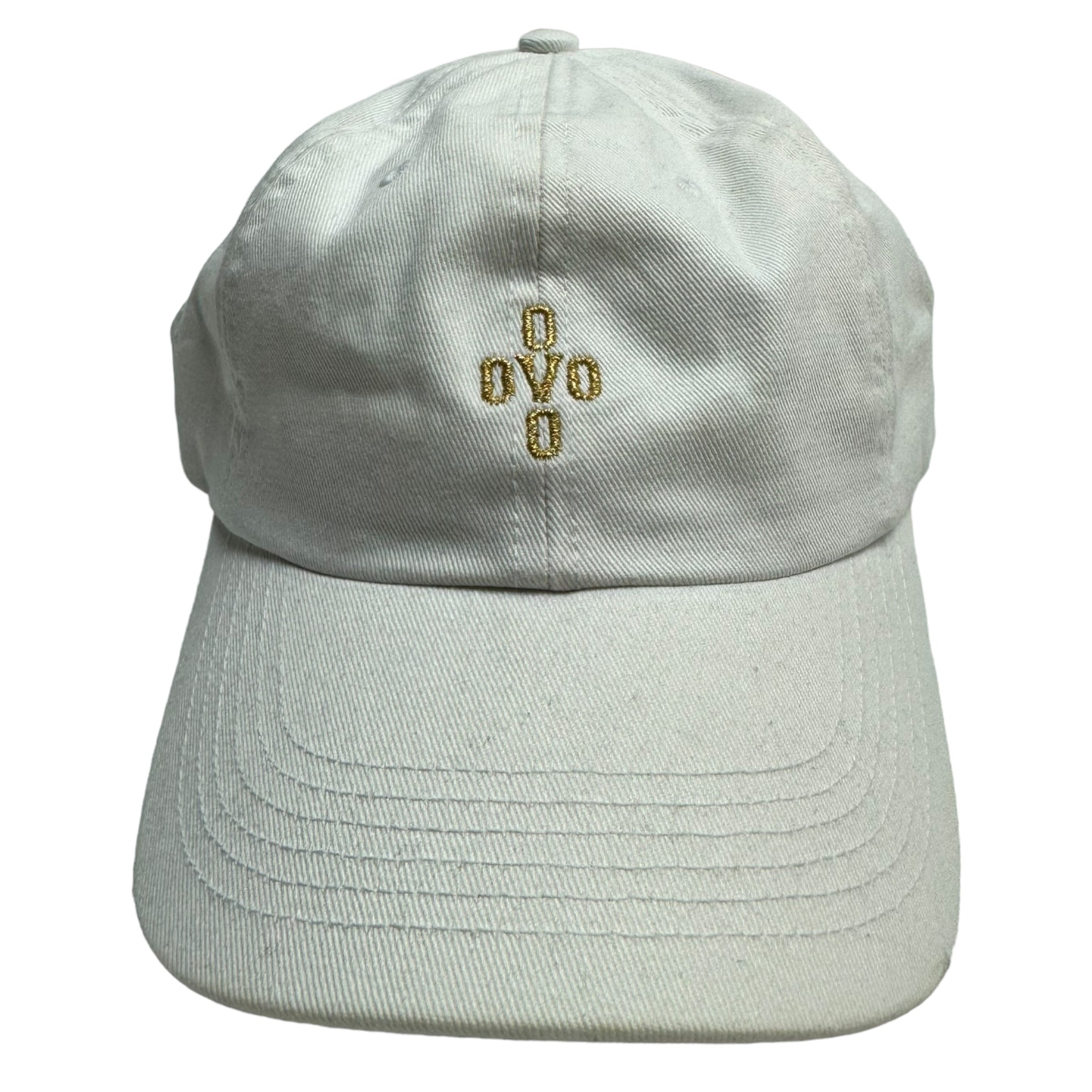 OVO White Gold Embroidered Baseball Hat