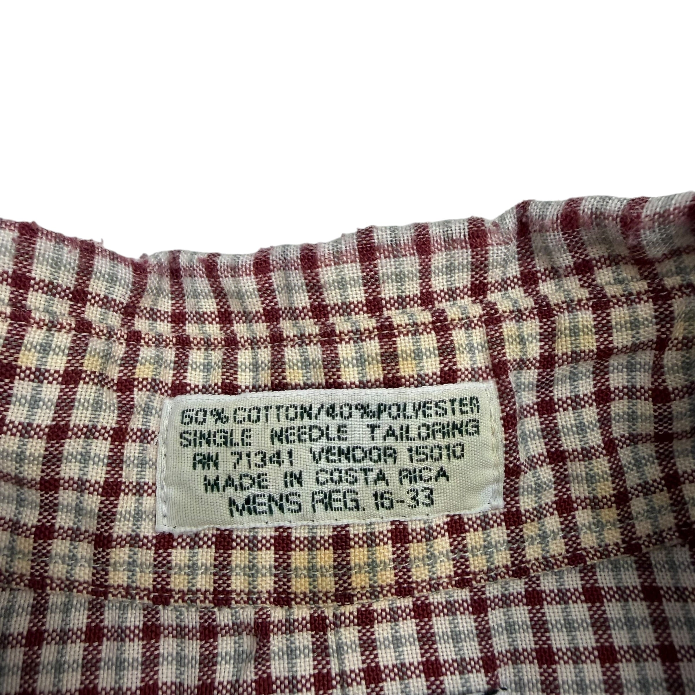 Vintage LL Bean Button Up Shirt Red/White