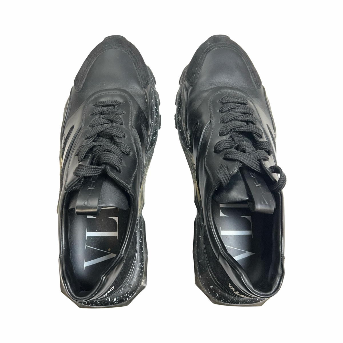 Valentino Garavani Bounce Leather Low-Top Sneaker (Used)