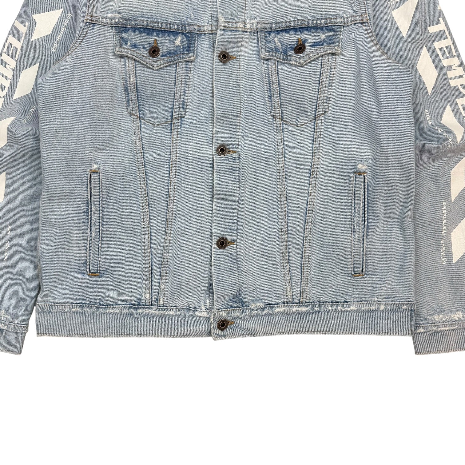 Off-White Temparture Denim Jacket Light Wash