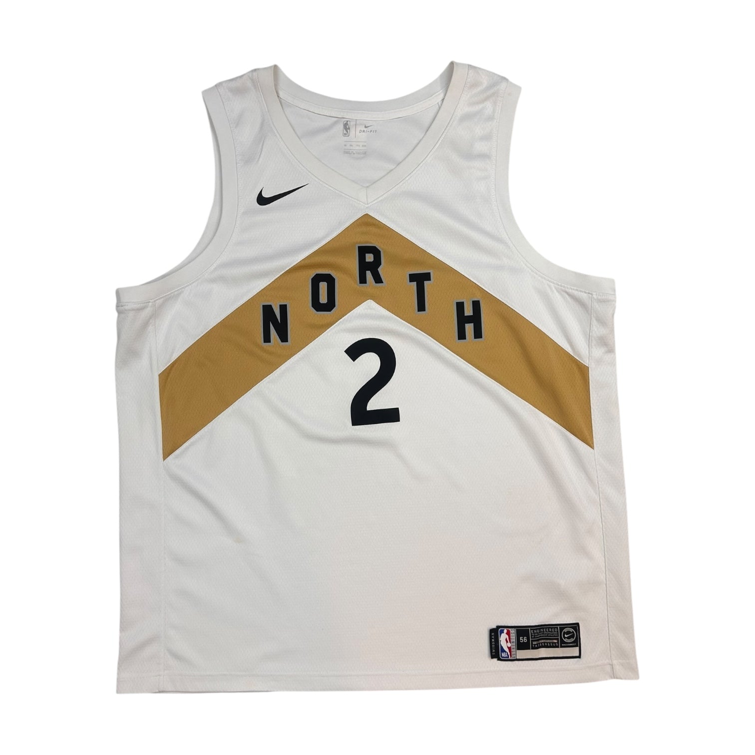 Toronto Raptors Kawhi Leonard 2019 OVO Jersey White/Gold