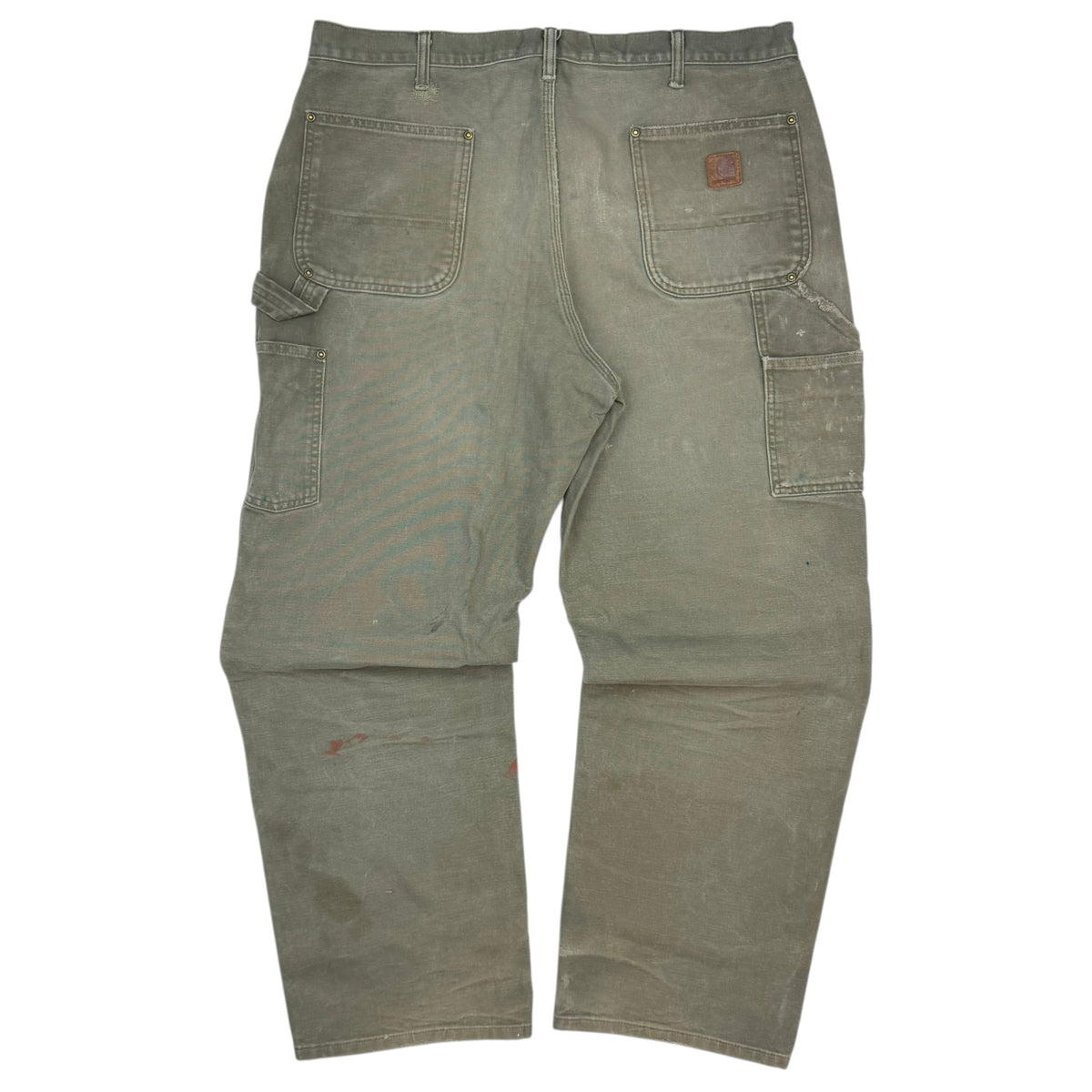 Vintage Carhartt Double Knee Pants Washed Green
