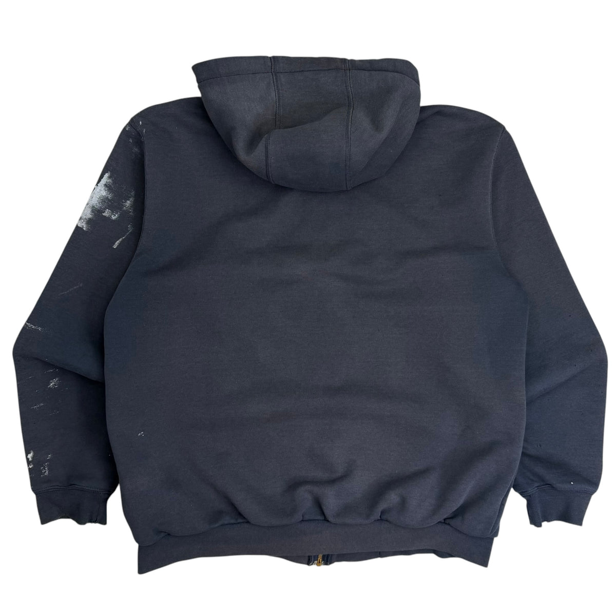 Vintage Carhartt Thermal Lined Zip Up Hoodie Faded Navy