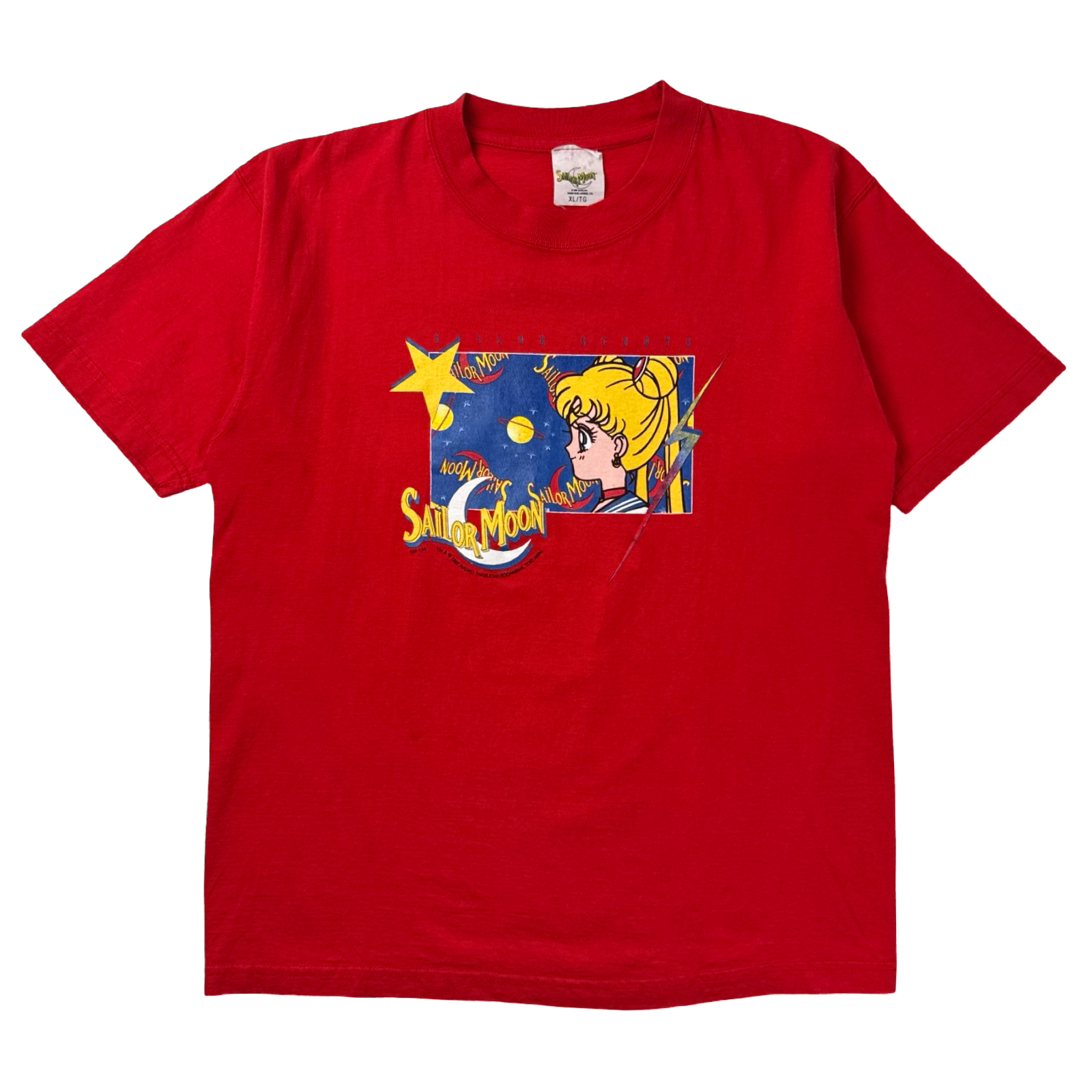 (W) 1997 Sailor Moon "Sailor Scouts" T-Shirt Red
