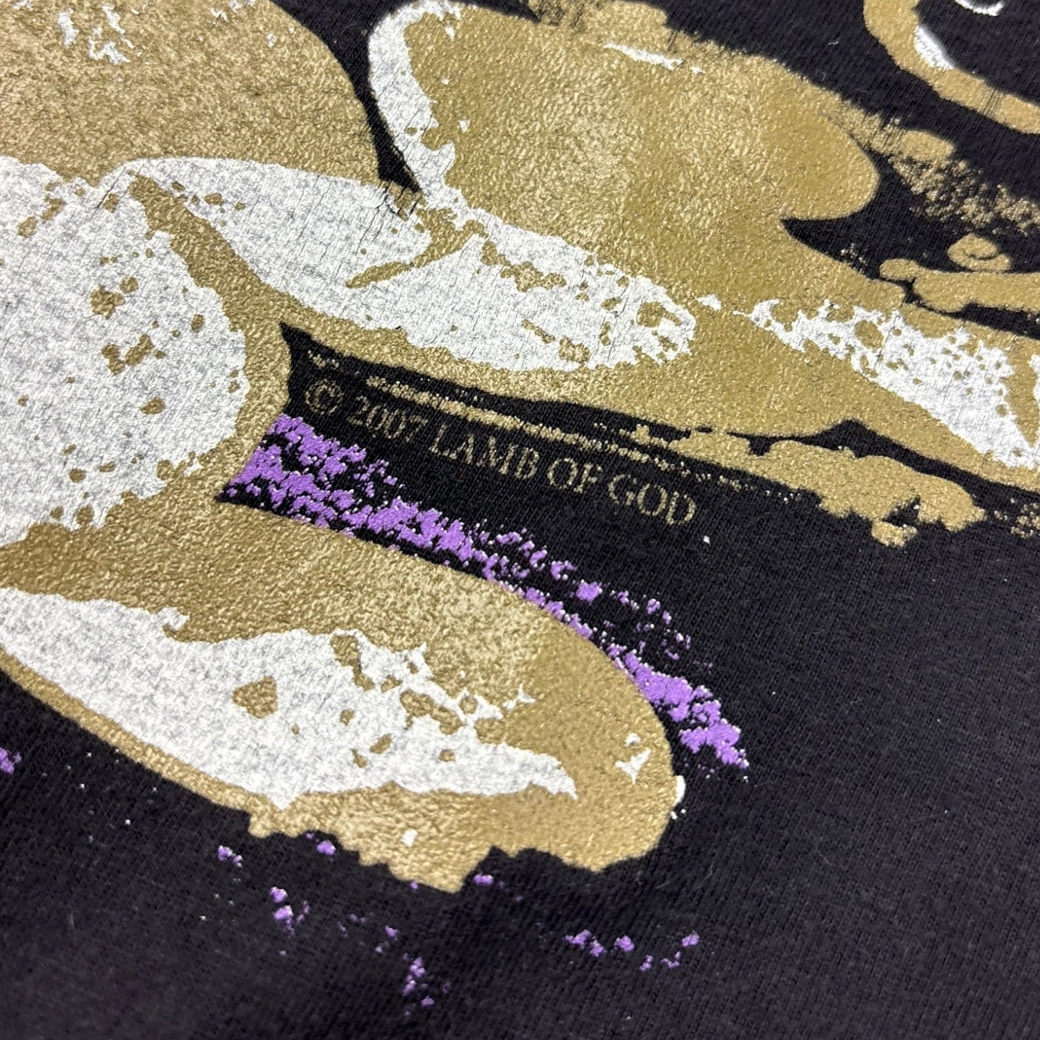 2007 Lamb of God Sacrament Album T-Shirt Black