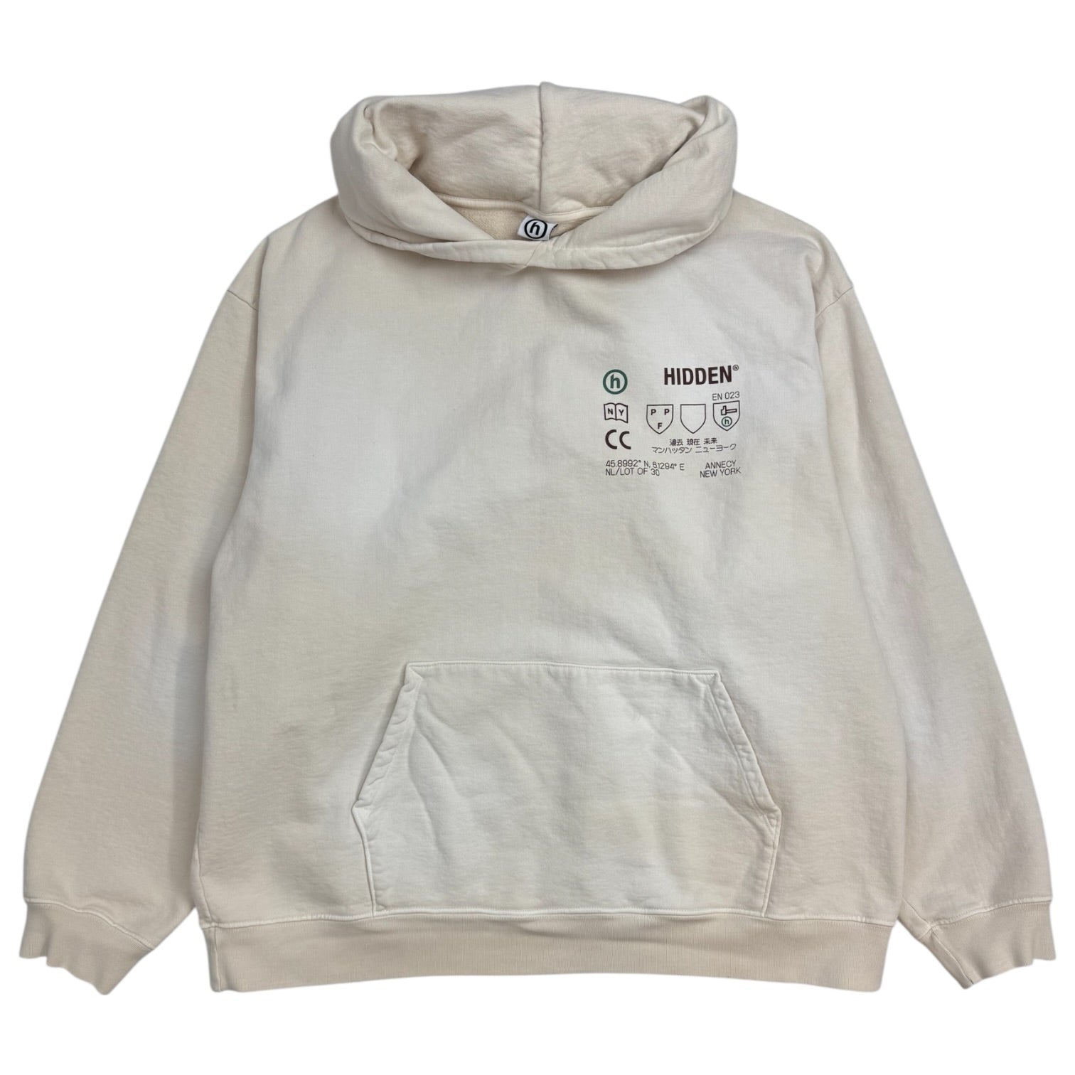Hidden NY Logo Cloud Camo Vintage Wash Hoodie