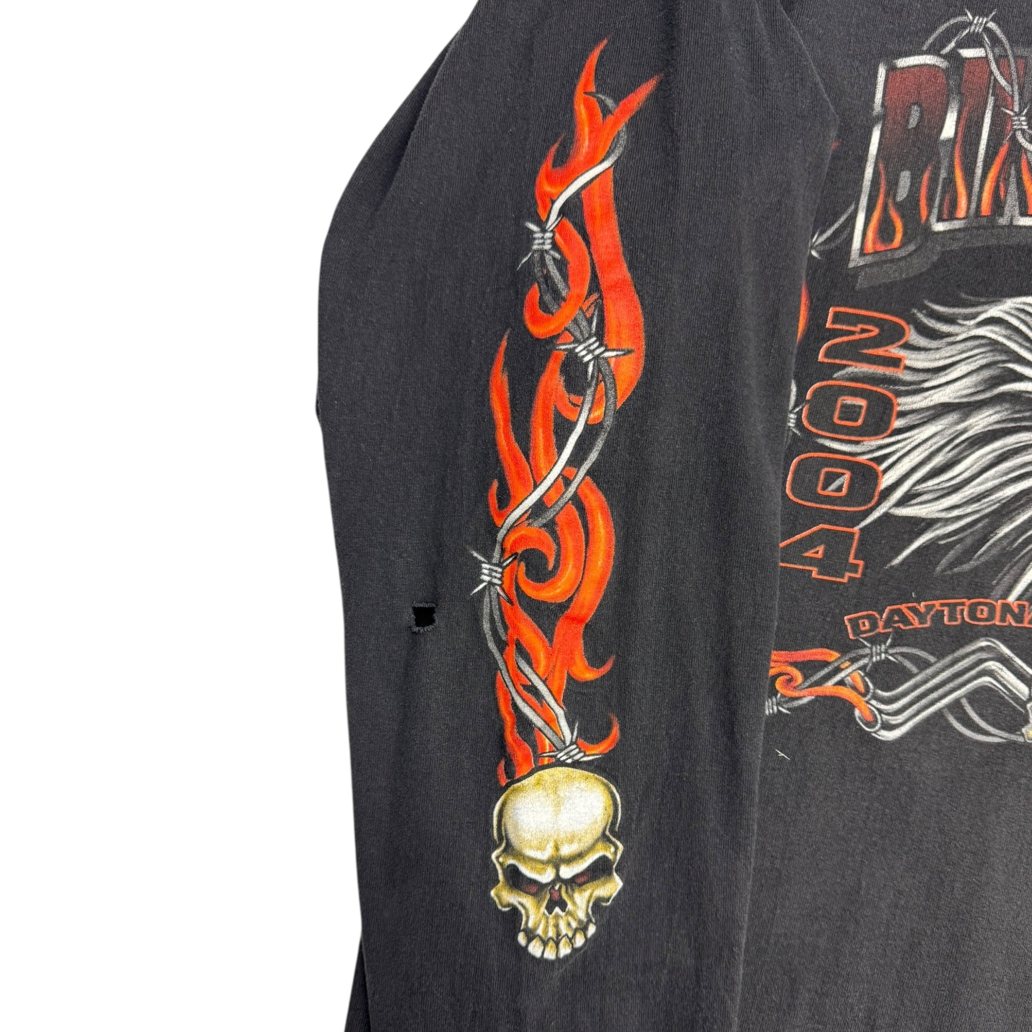 2004 Daytona Bike Rally Flame Longsleeve T-Shirt