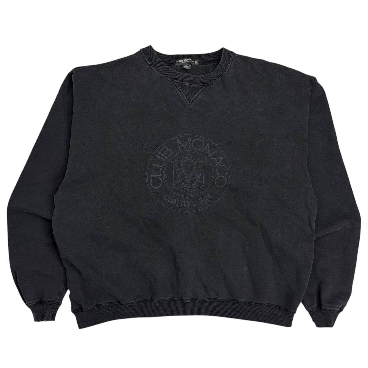 Vintage Club Monaco Crewneck Faded Black