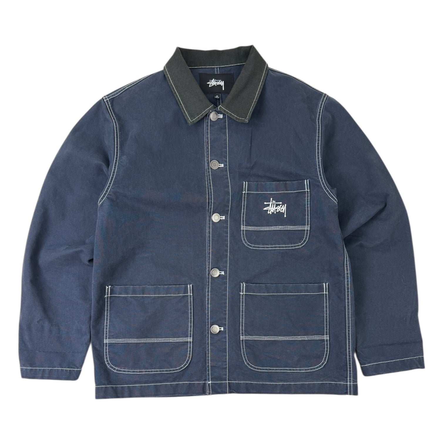 Stussy Brushed Moleskin Chore Jacket Navy