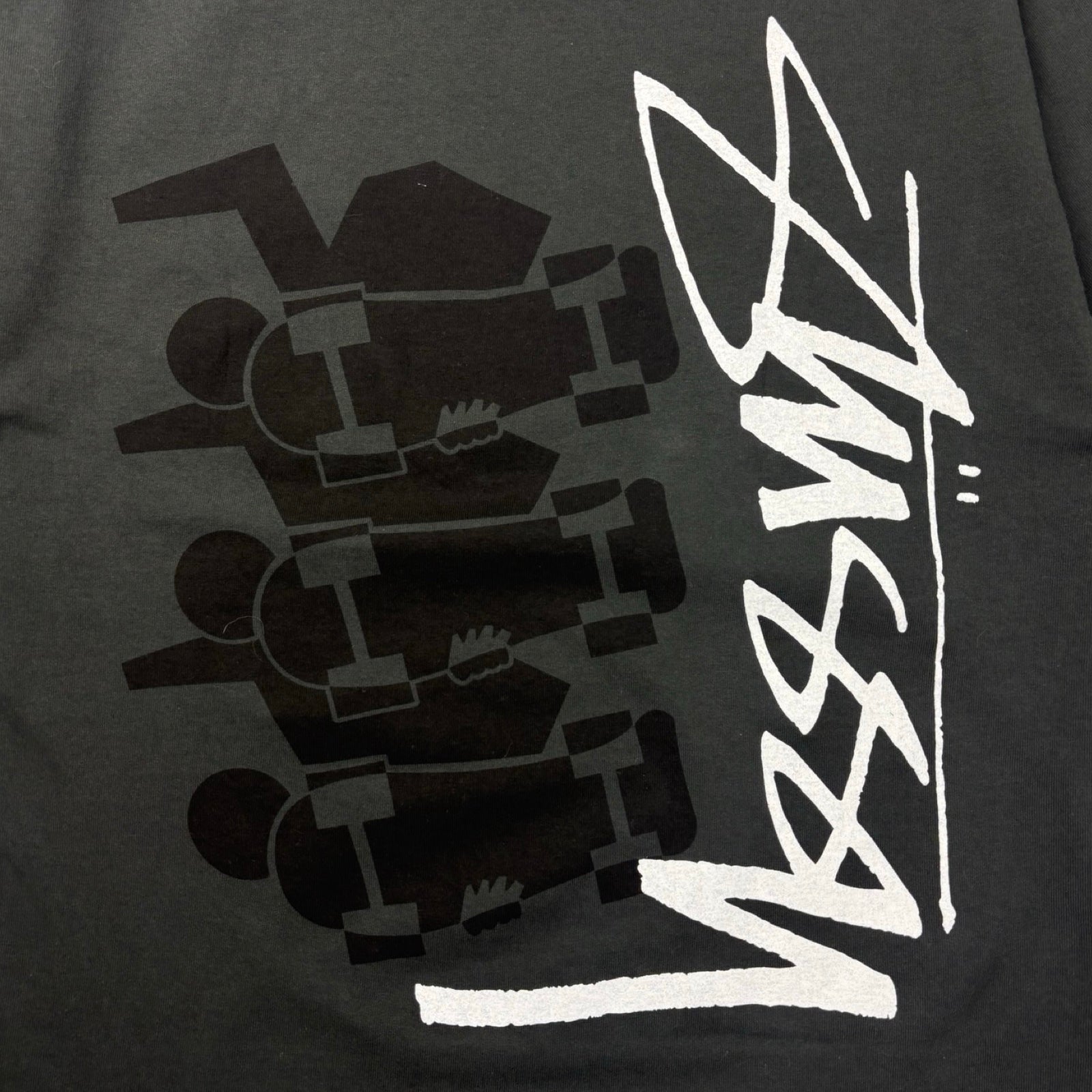 Stussy Skate Stack Tee Faded Black