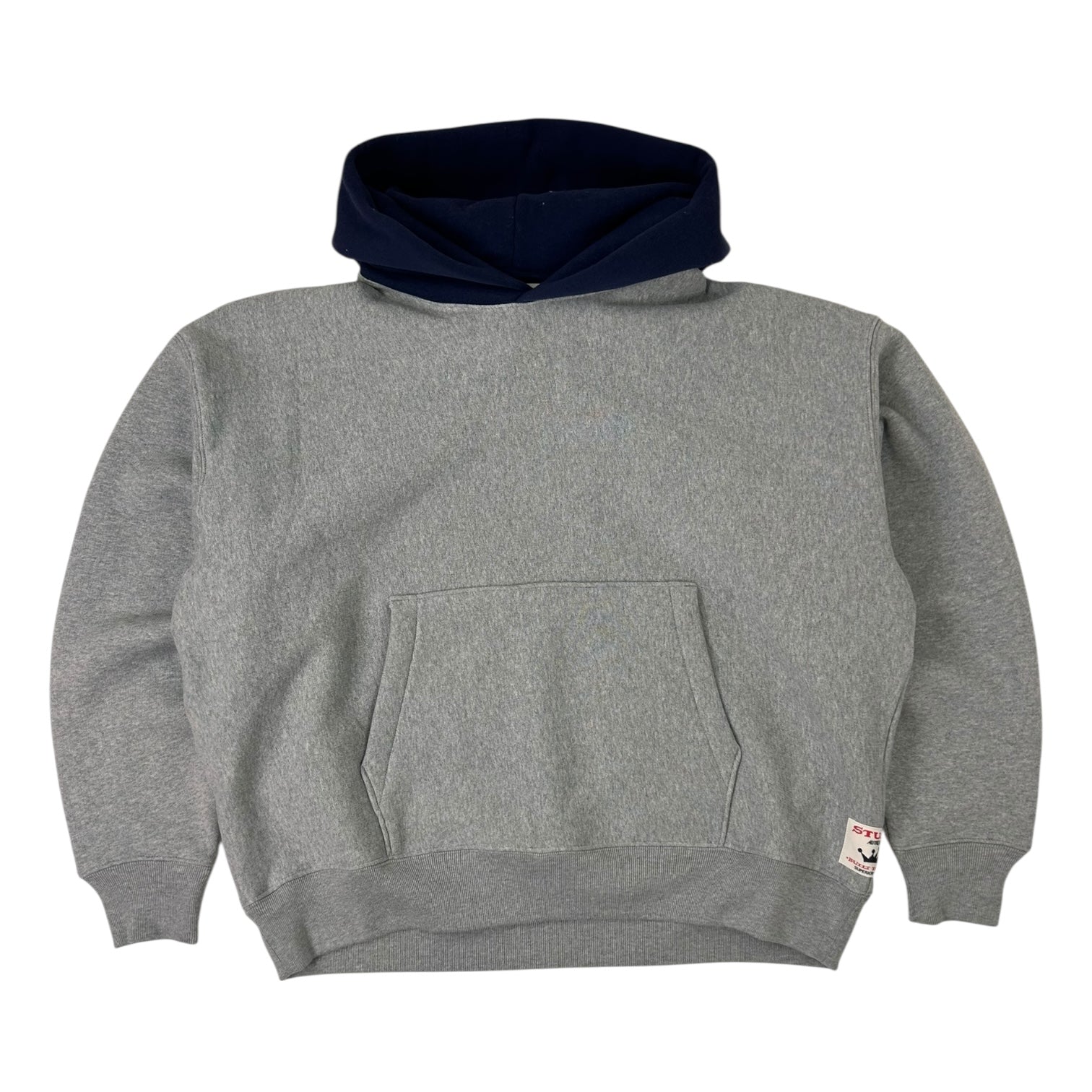Stussy Two Tone Hoodie Grey/Navy