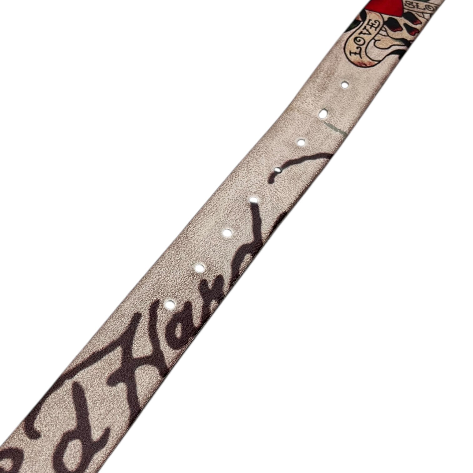 Vintage Y2K Ed Hardy Spellout/Skull Belt