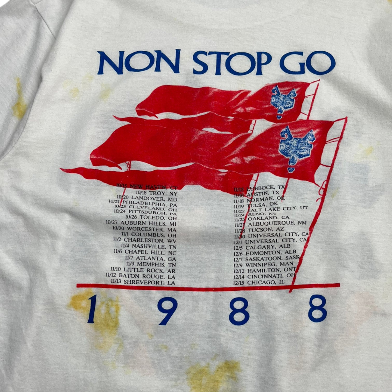 1988 Robert Plant "Non Stop Go" Tour T-Shirt