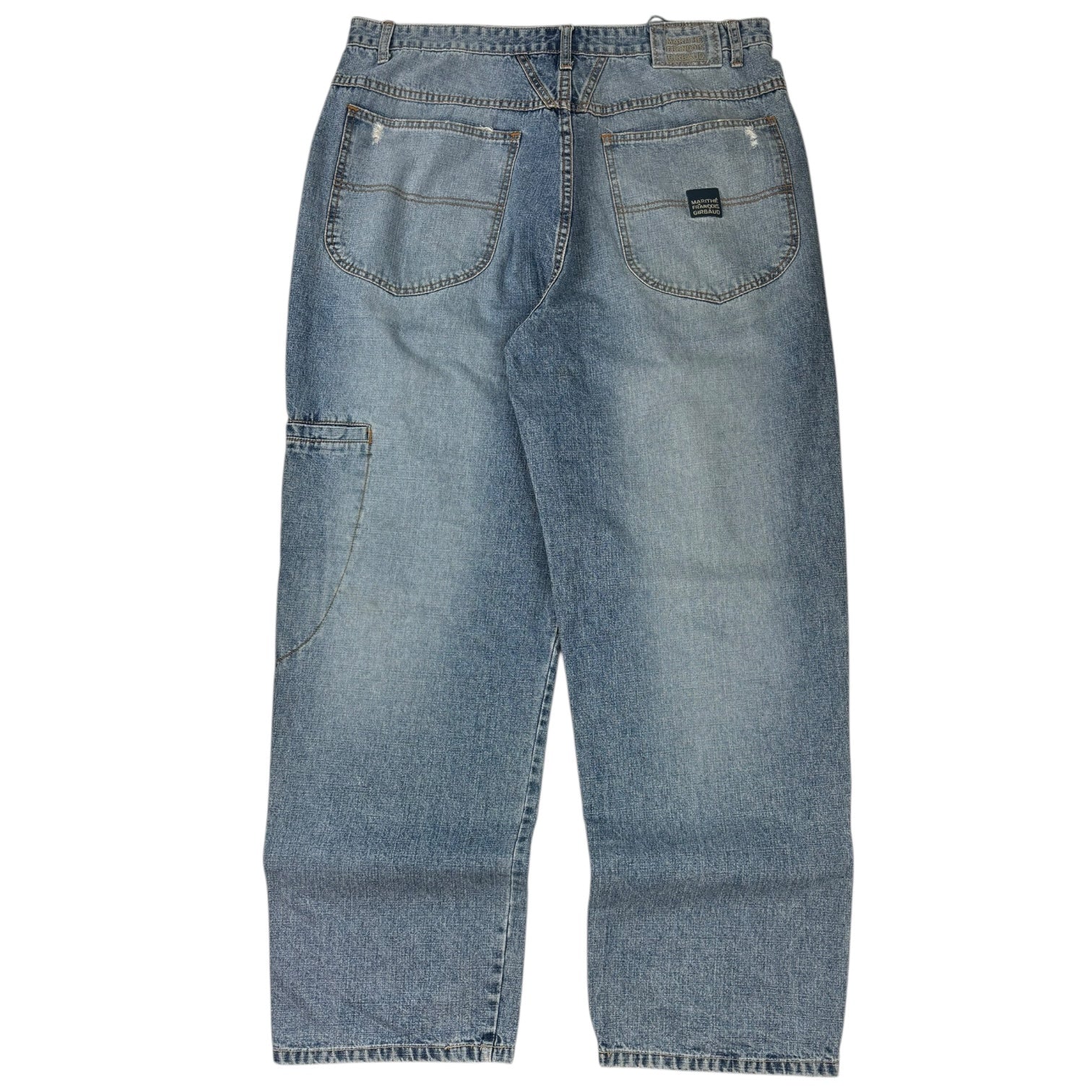 Vintage Marithe Francois Girbaud Wide Leg Jean Light Wash