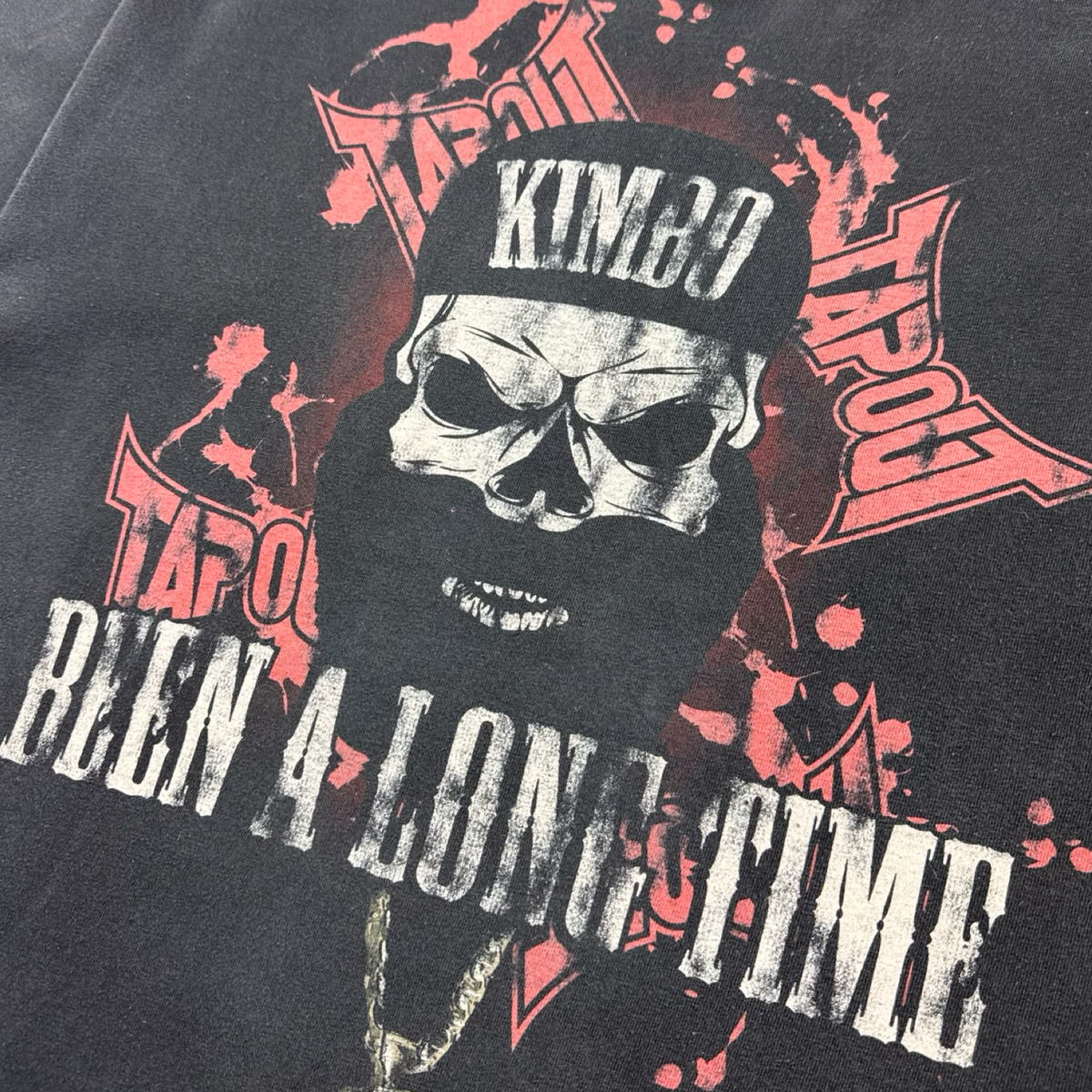 Vintage Tapout Kimbo Slice T-Shirt Faded Black