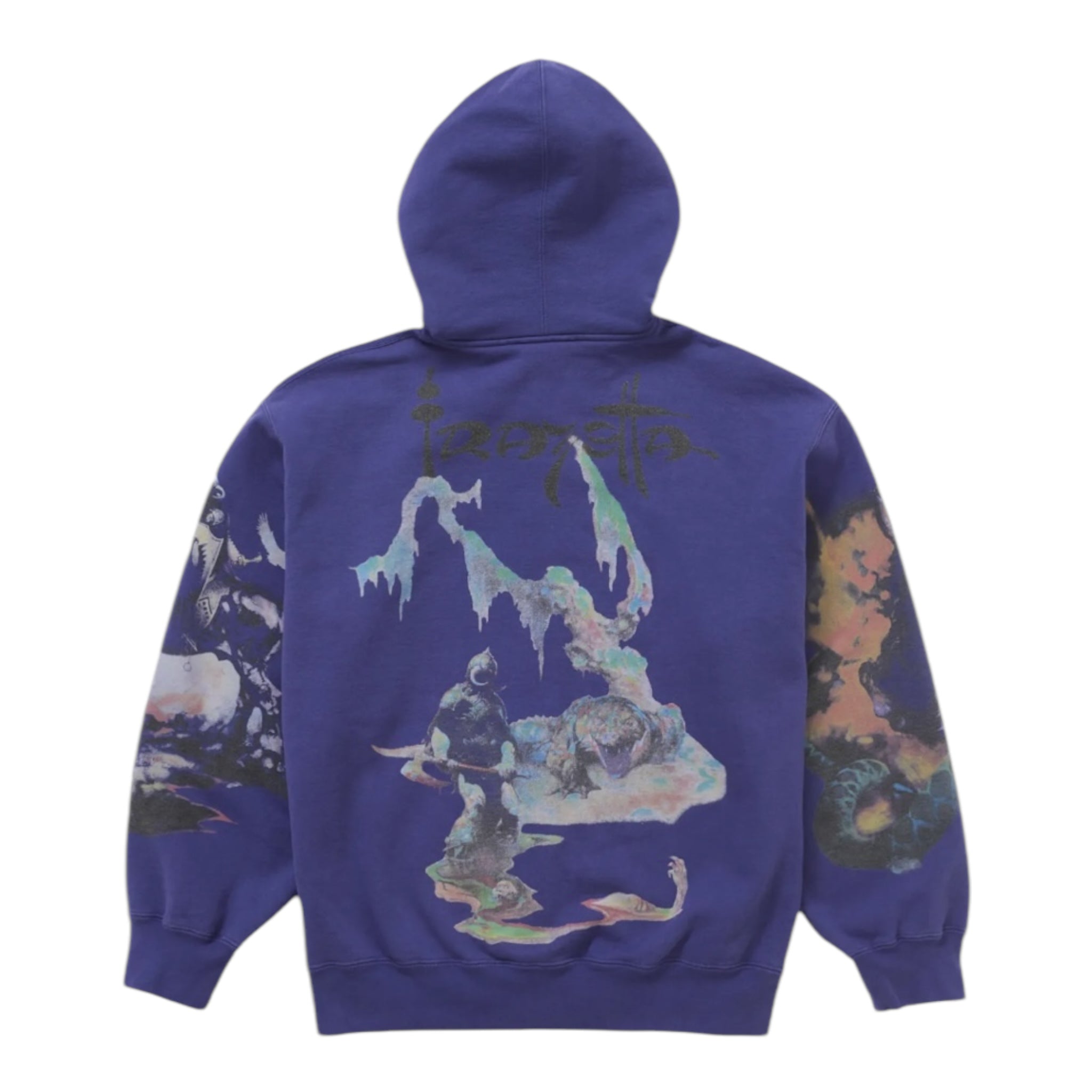 Supreme Frazetta Zip Up Hooded Sweatshirt Navy