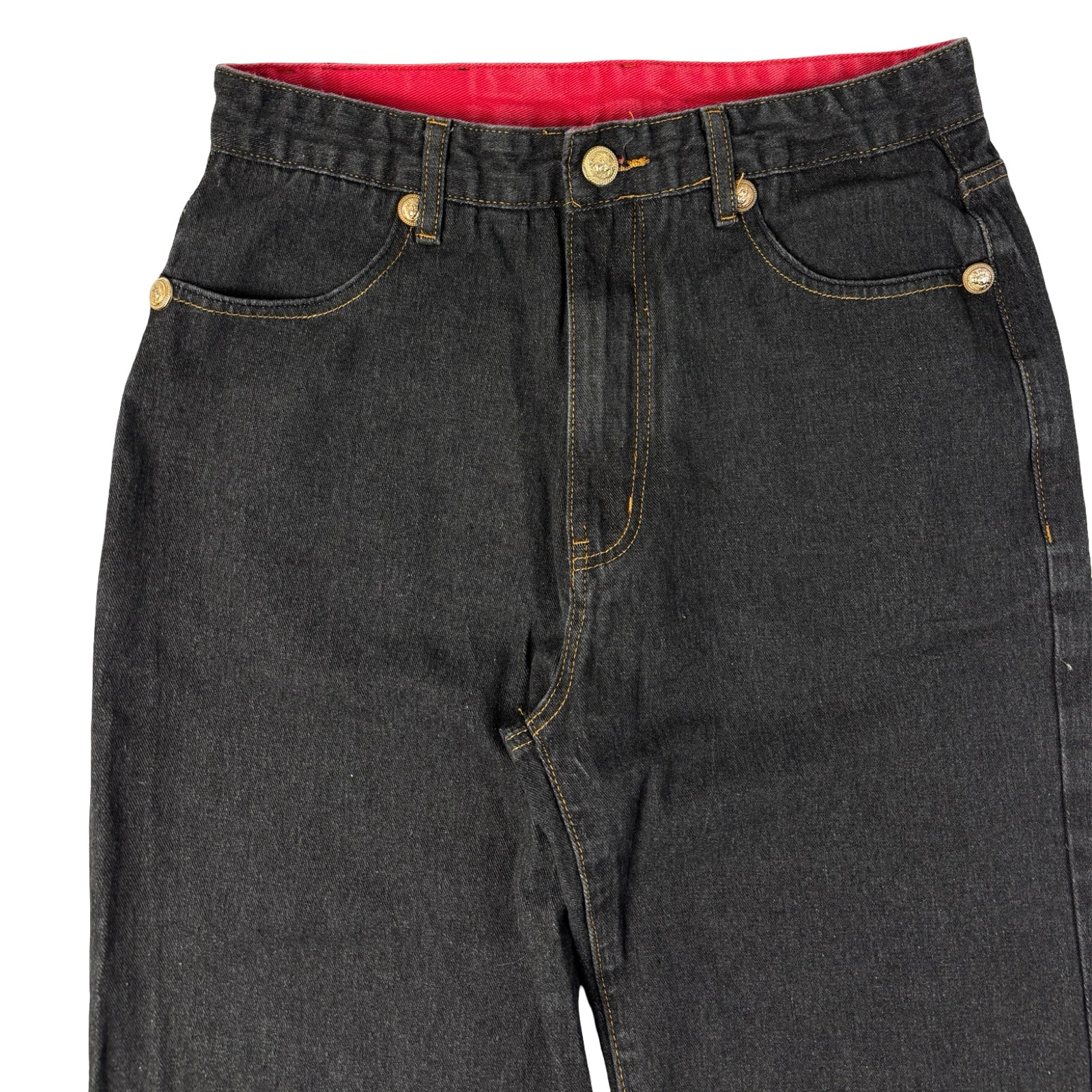 Vintage Y2K Game Time Gothic Embroidered Denim Bottoms