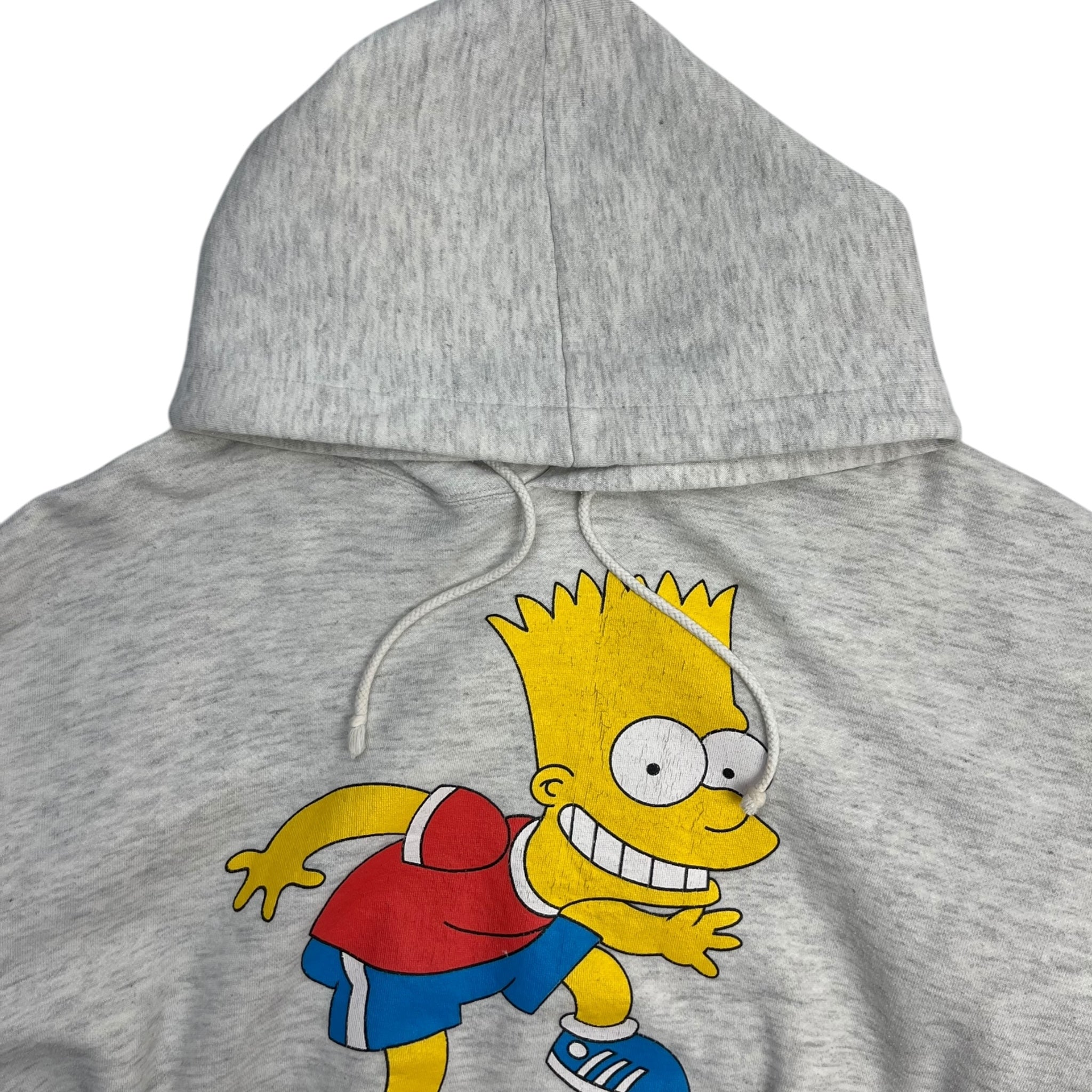 Vintage Bart Simpson Cropped Pullover Hoodie