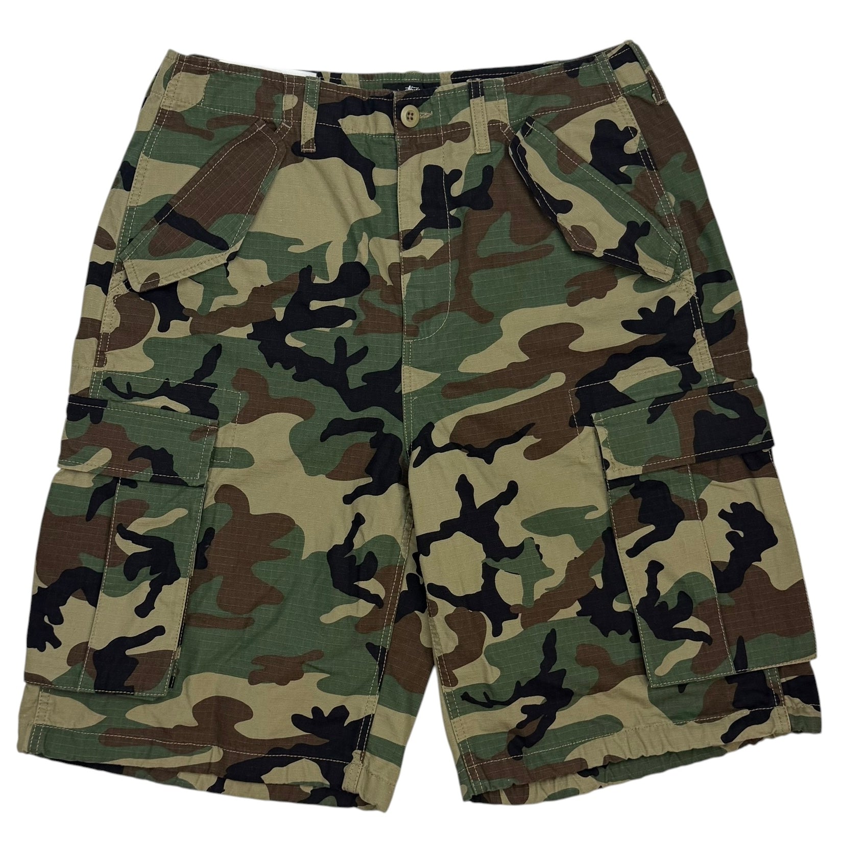 Stussy Cargo Ripstop Short Woodland Camo