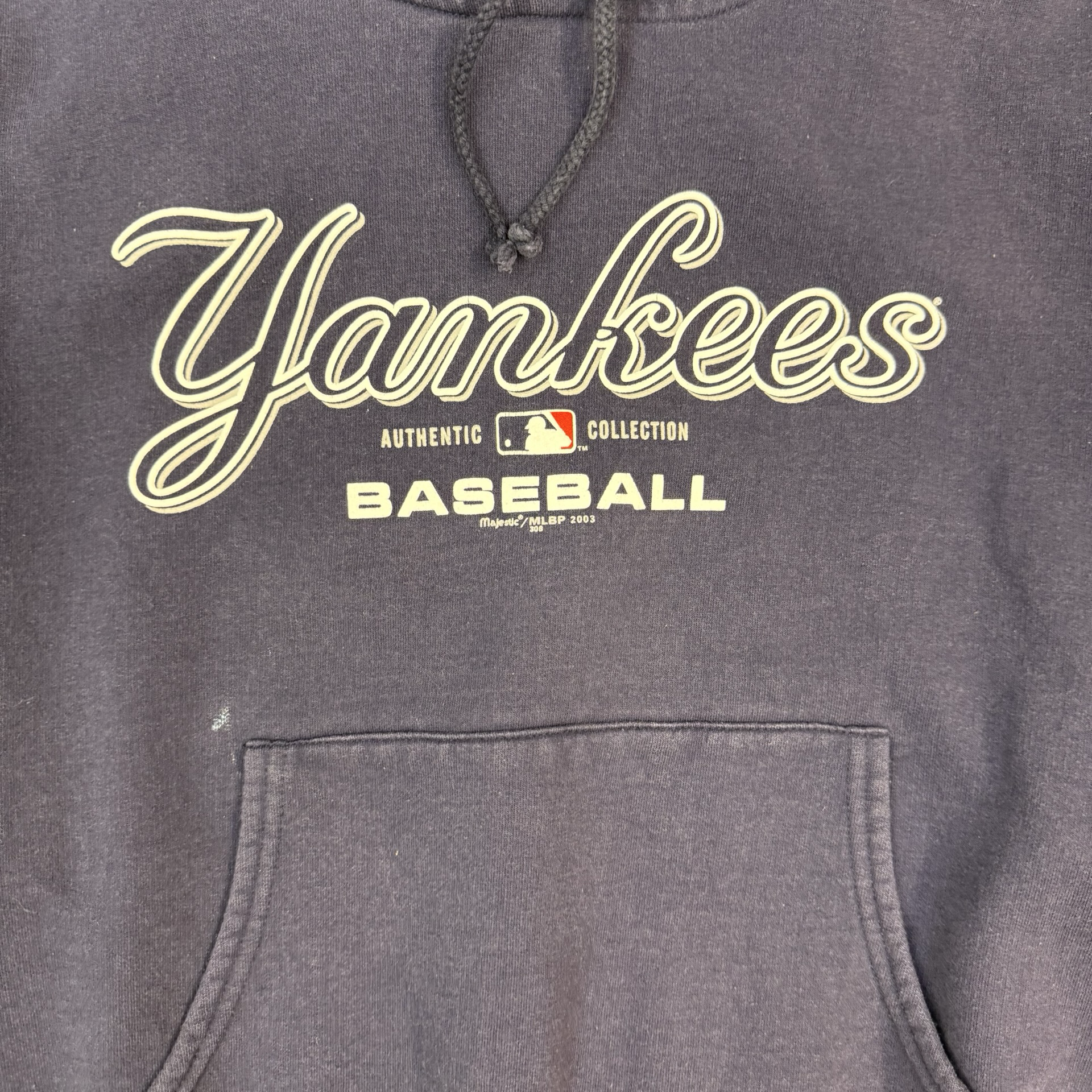 Vintage New York Yankees Hoodie Navy Blue
