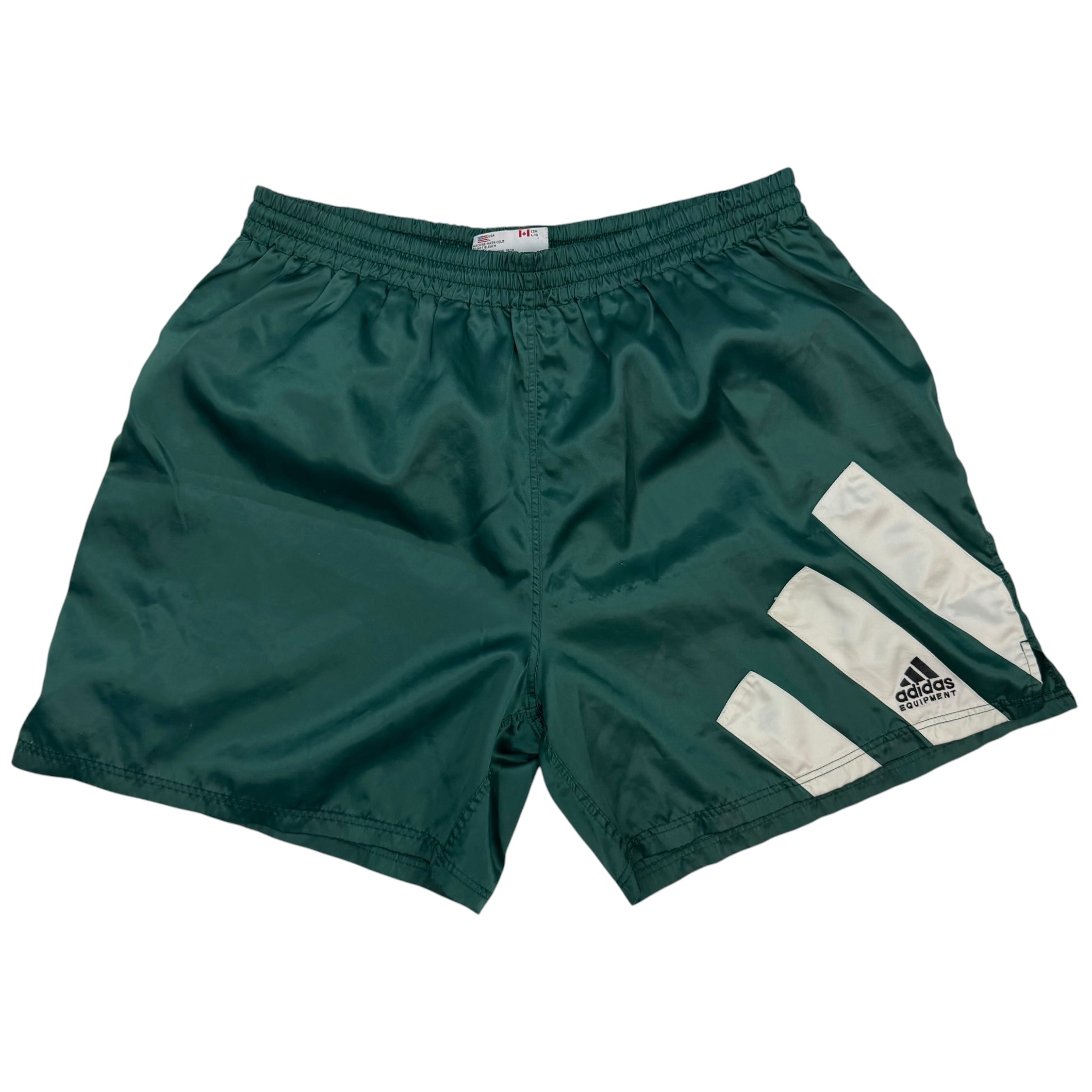 Vintage Adidas Equipment Shorts Green/White