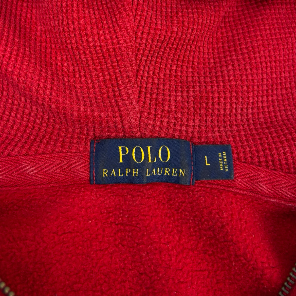 Vintage Polo Ralph Lauren Full Zip Hoodie Red