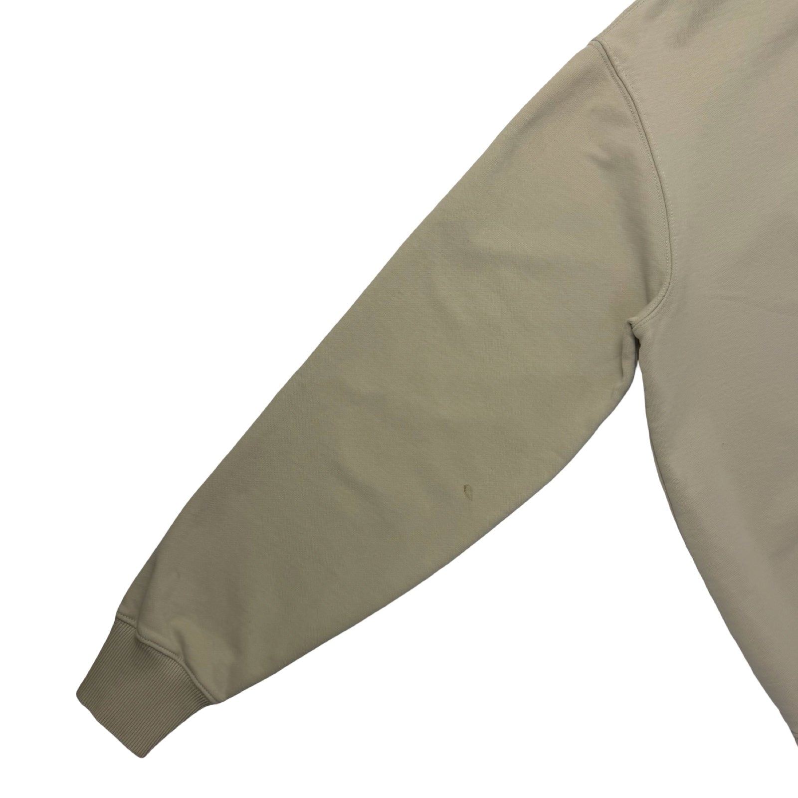 Helmet Lang Taupe Box Logo Crewneck