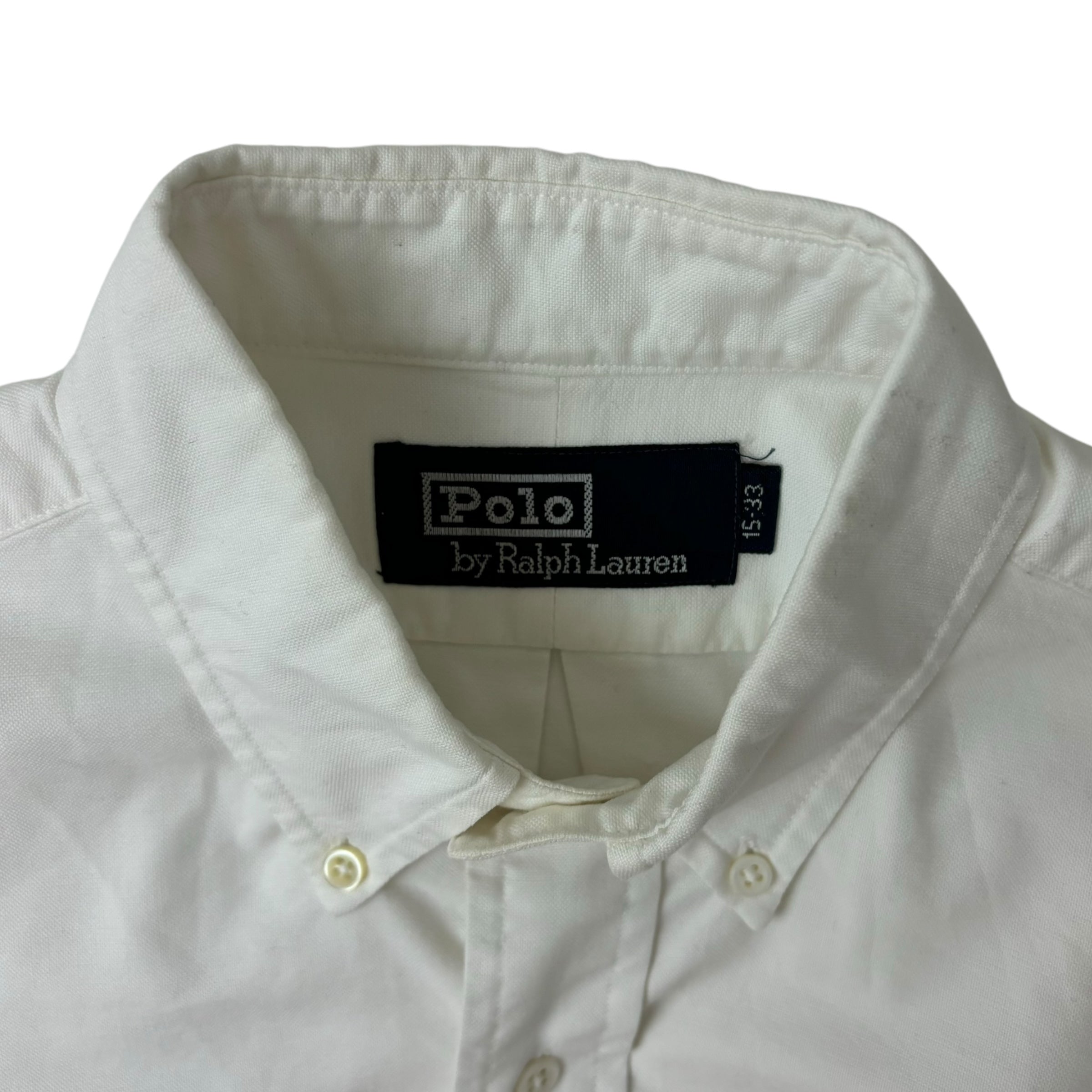 Vintage Ralph Lauren Polo Button-Up LongSleeve Shirt White