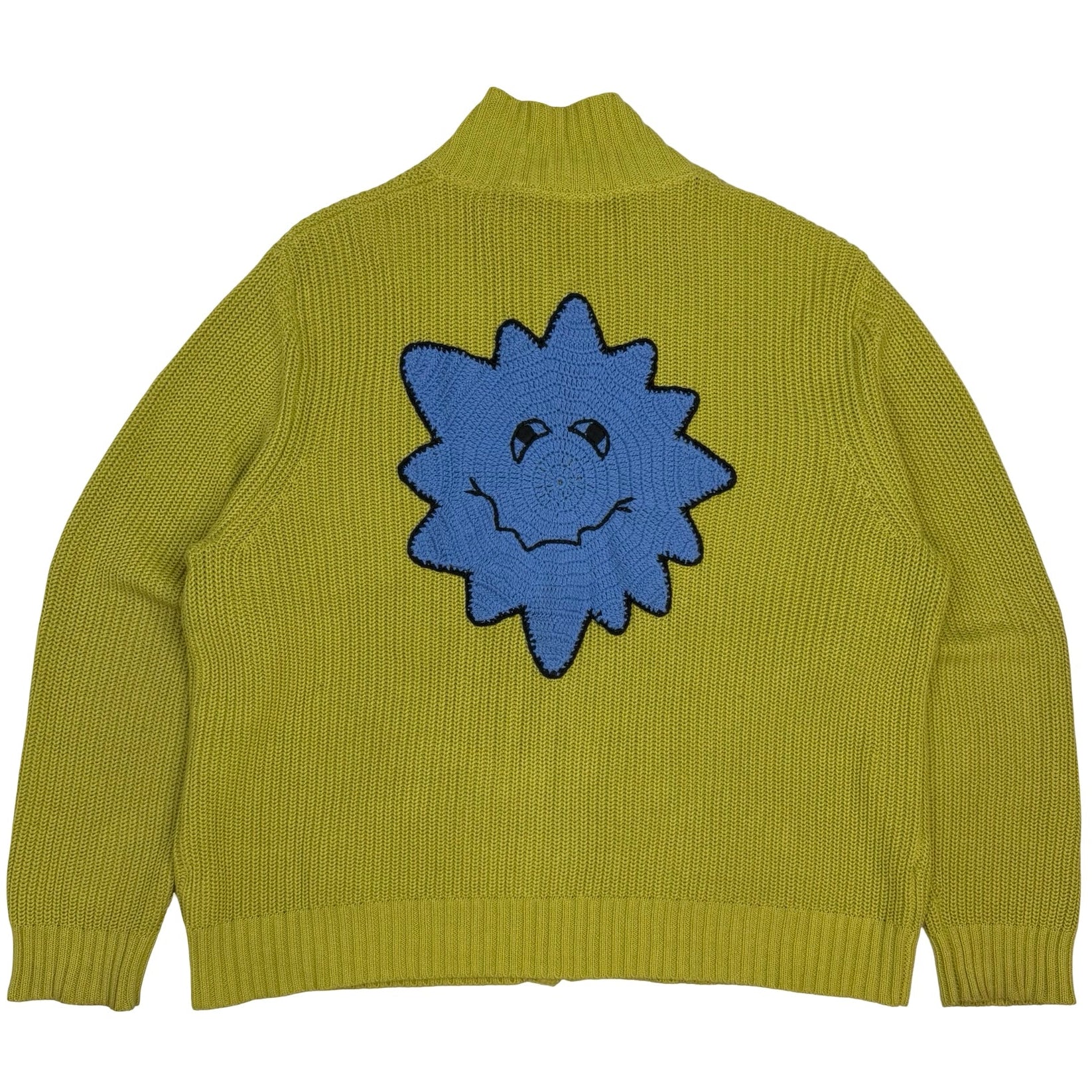 Brain Dead Buggin' Out Neppy Bolero Sleeve Cardigan Green
