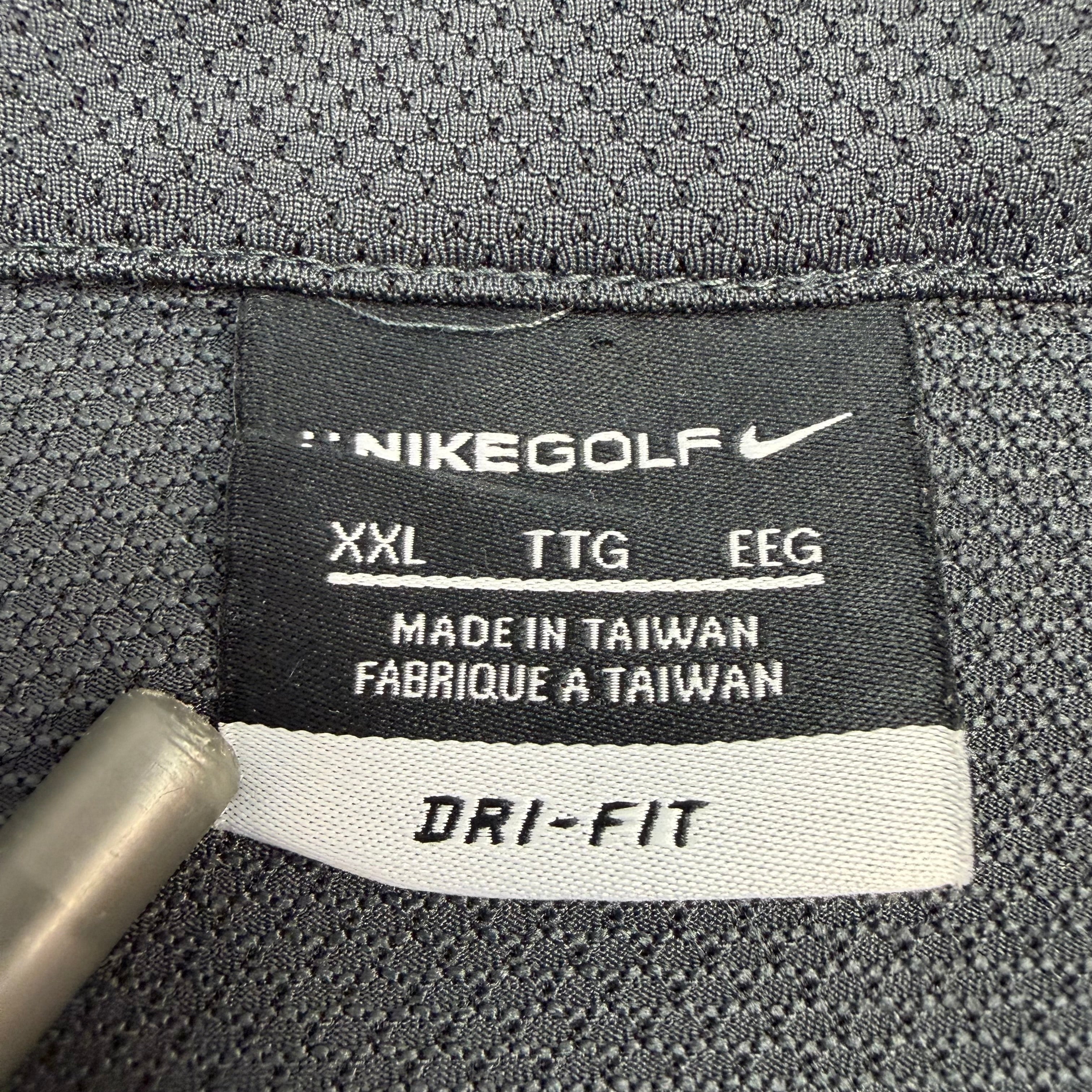 Vintage Nike Golf Embroidered Swoosh Polo Dark Grey