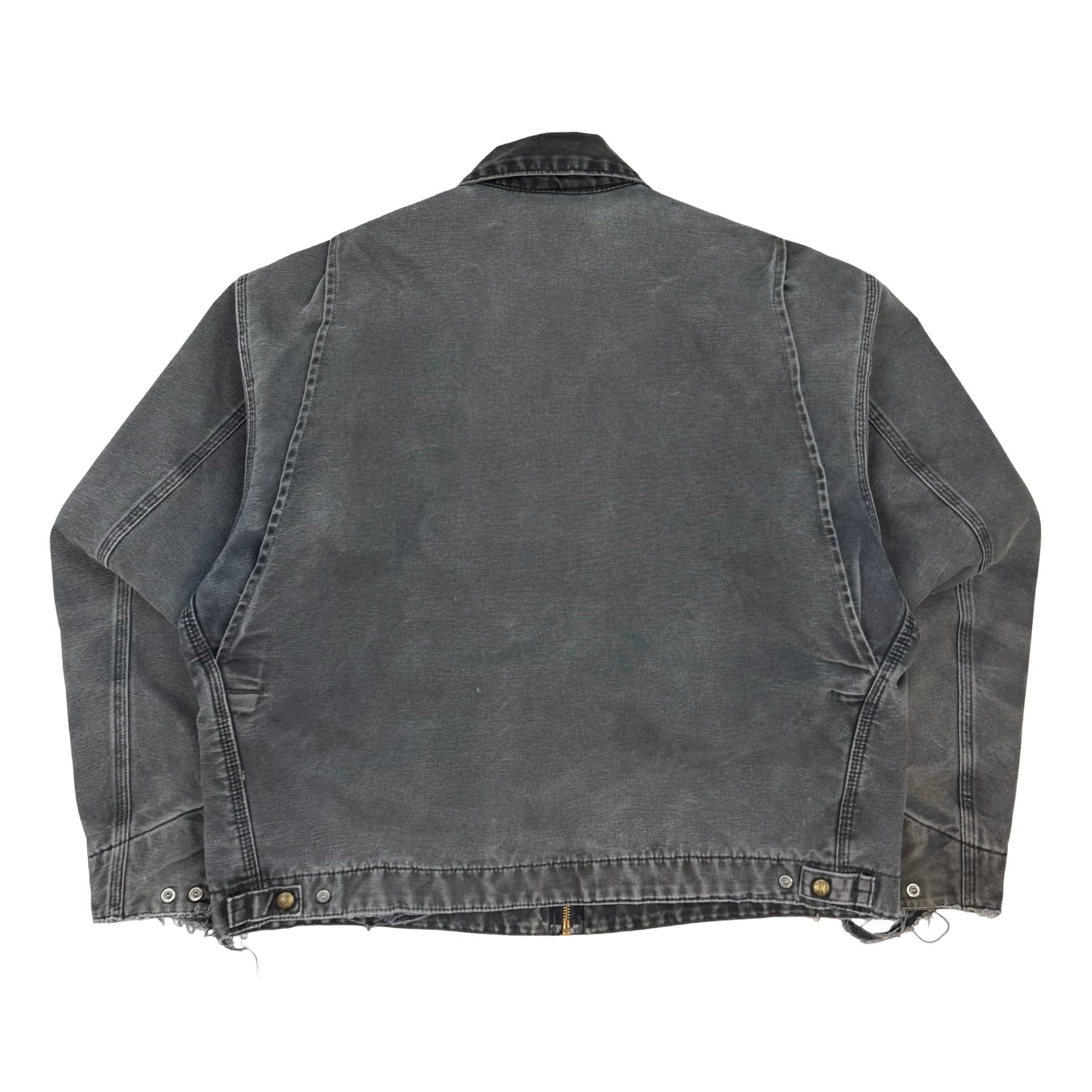 Vintage Carhartt Detroit Jacket Blanket Lined Faded Grey