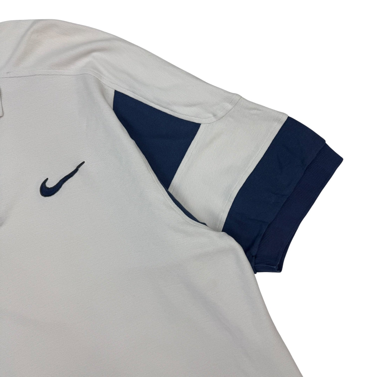 Vintage Nike Golf Polo Shirt White/Blue