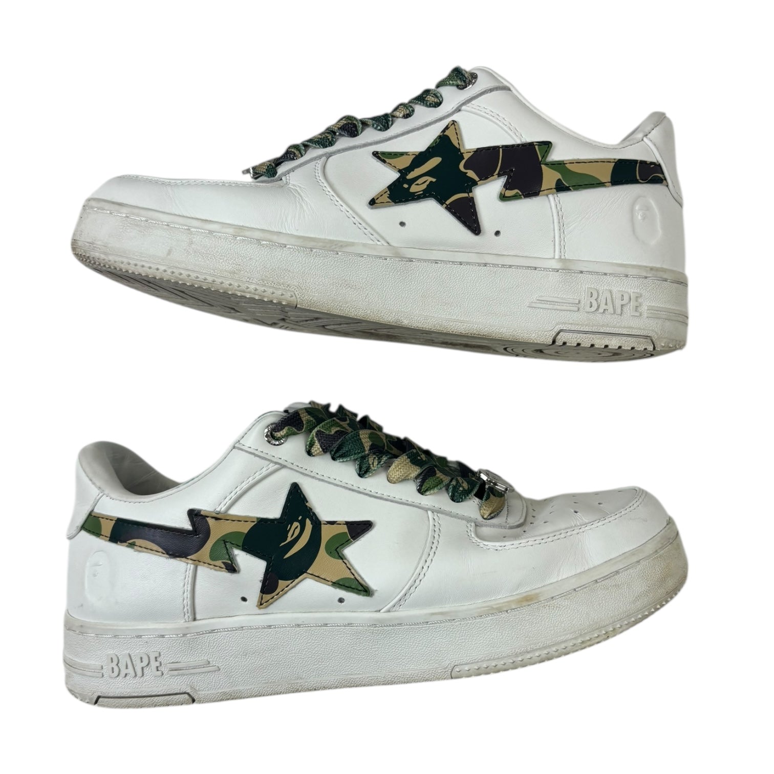 BAPE Bape Sta Low ABC Camo White Green (2025) (Used)