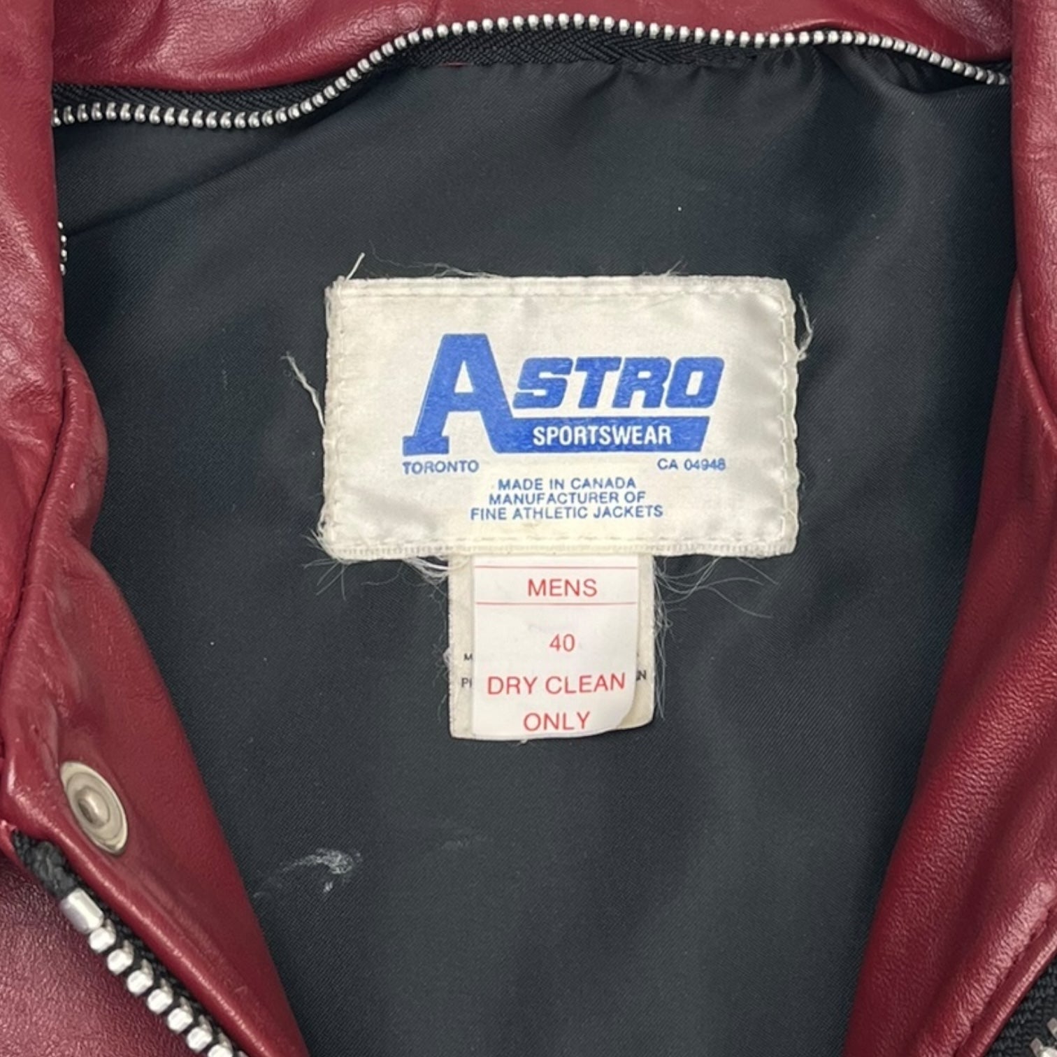 Vintage Queens Collegiate Leather Jacket