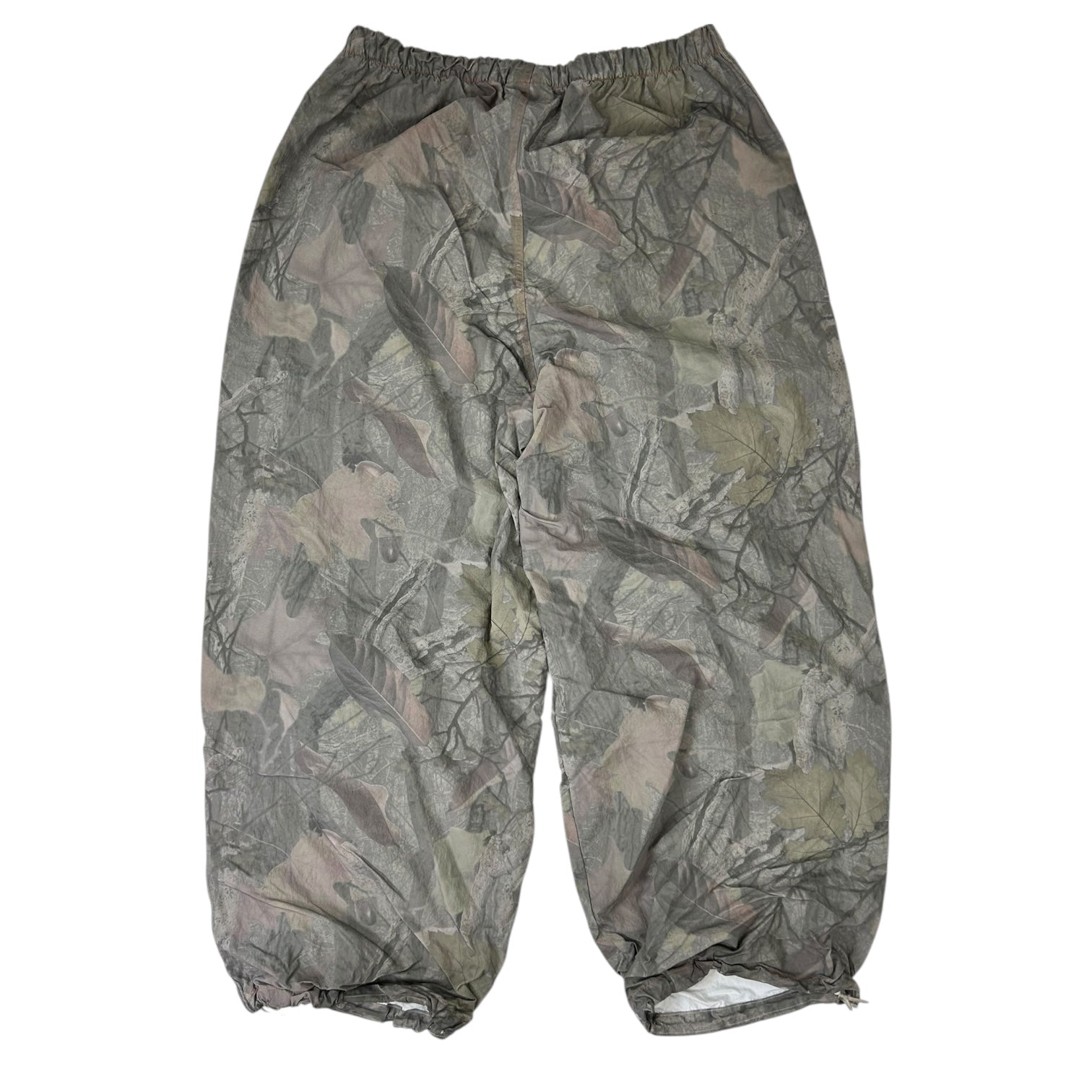 Vintage Adidas Baggy Nylon Pants Camo/Orange