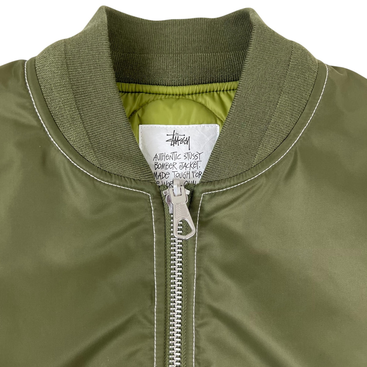 Stussy Built Reversible Bomber Jacket Olive