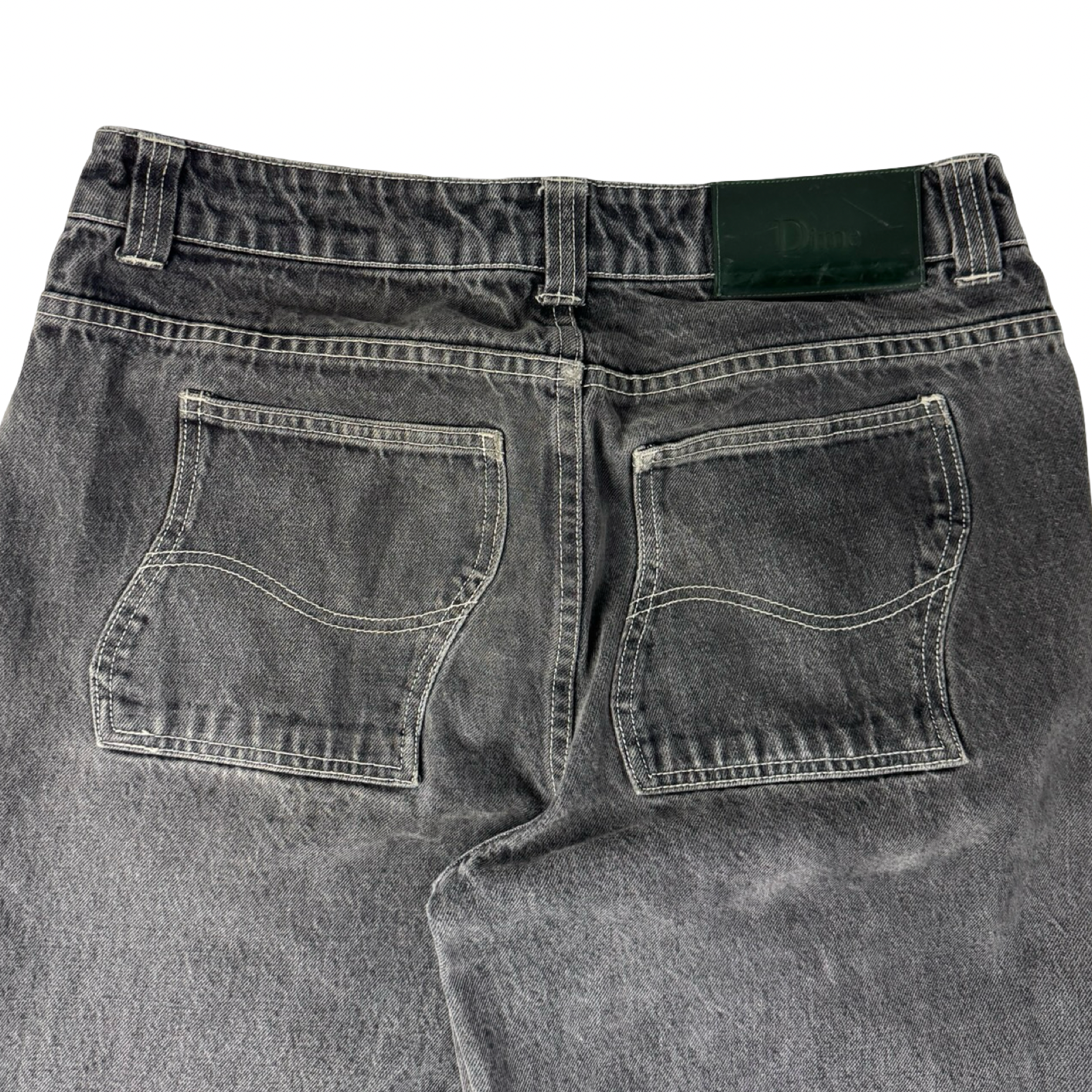 Dime Grey Wash Relaxed Denim