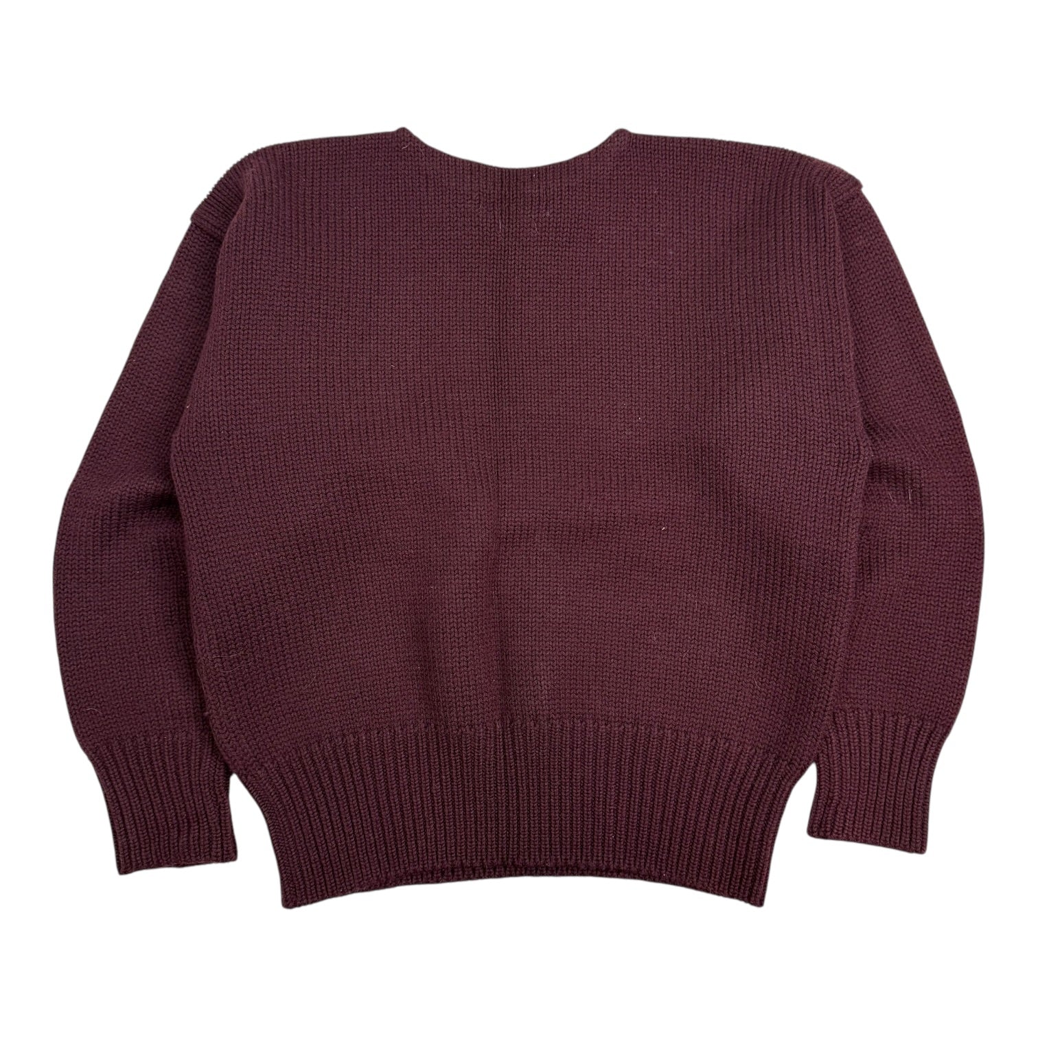 Vintage Polo Ralph Lauren Wool Knit Sweater Maroon