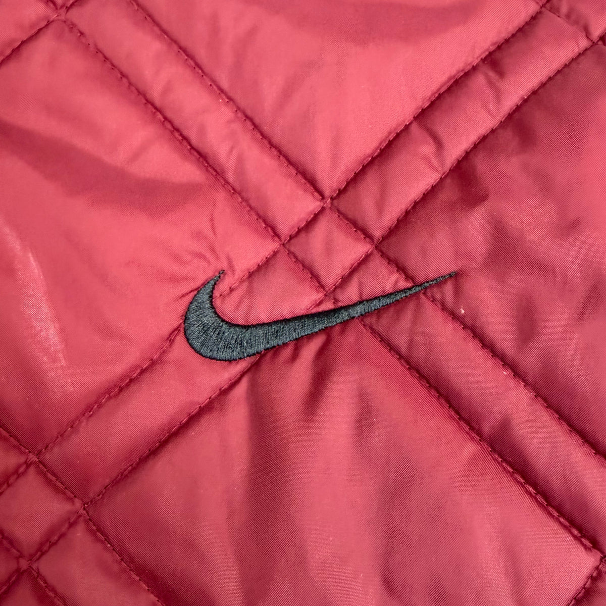 Vintage Nike Quilted Reversible Swoosh Puffer Jacket Red/Black