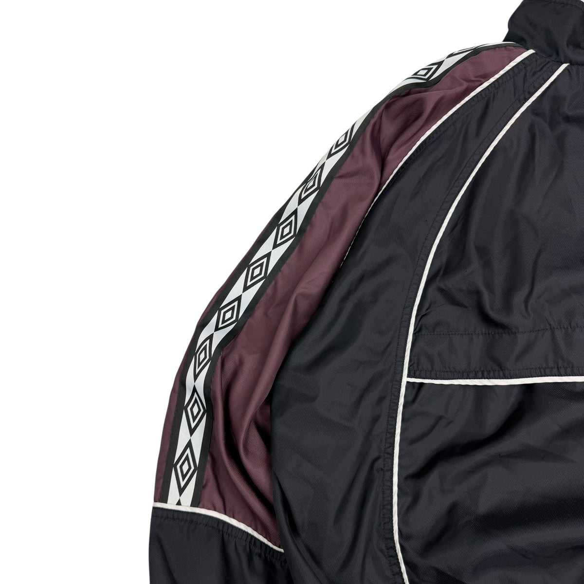 Vintage Umbro Sleeve Logo Track Jacket Black