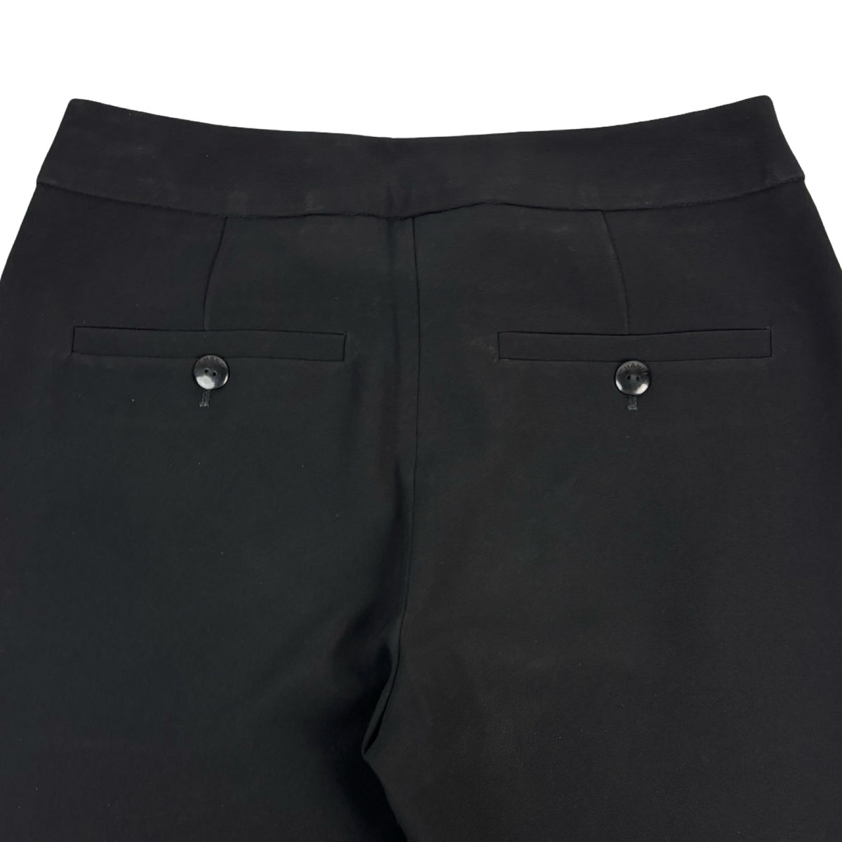 (W) Chanel Uniform Dress Pant Black