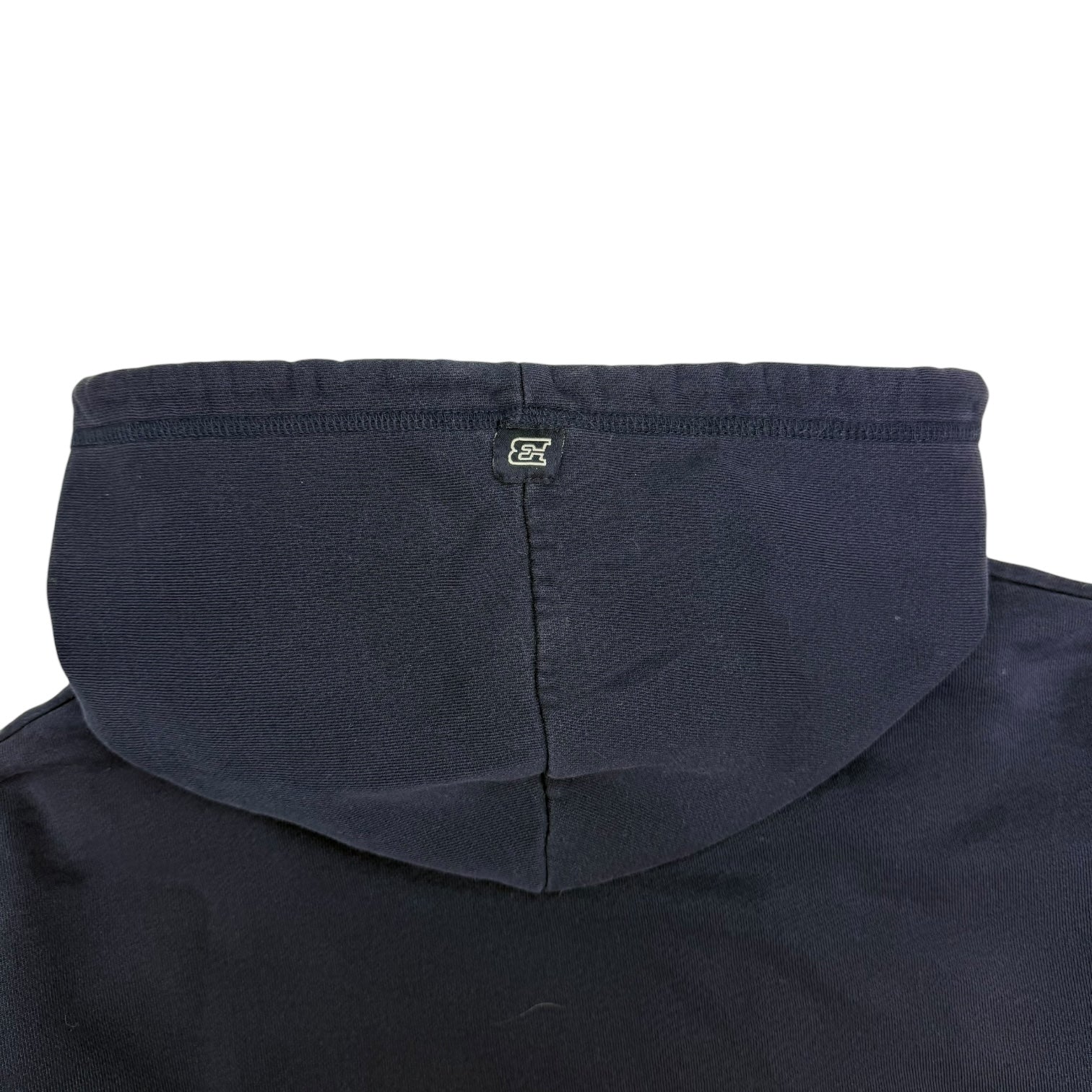 Vintage Brody Skull On Fire Hoodie Navy Blue