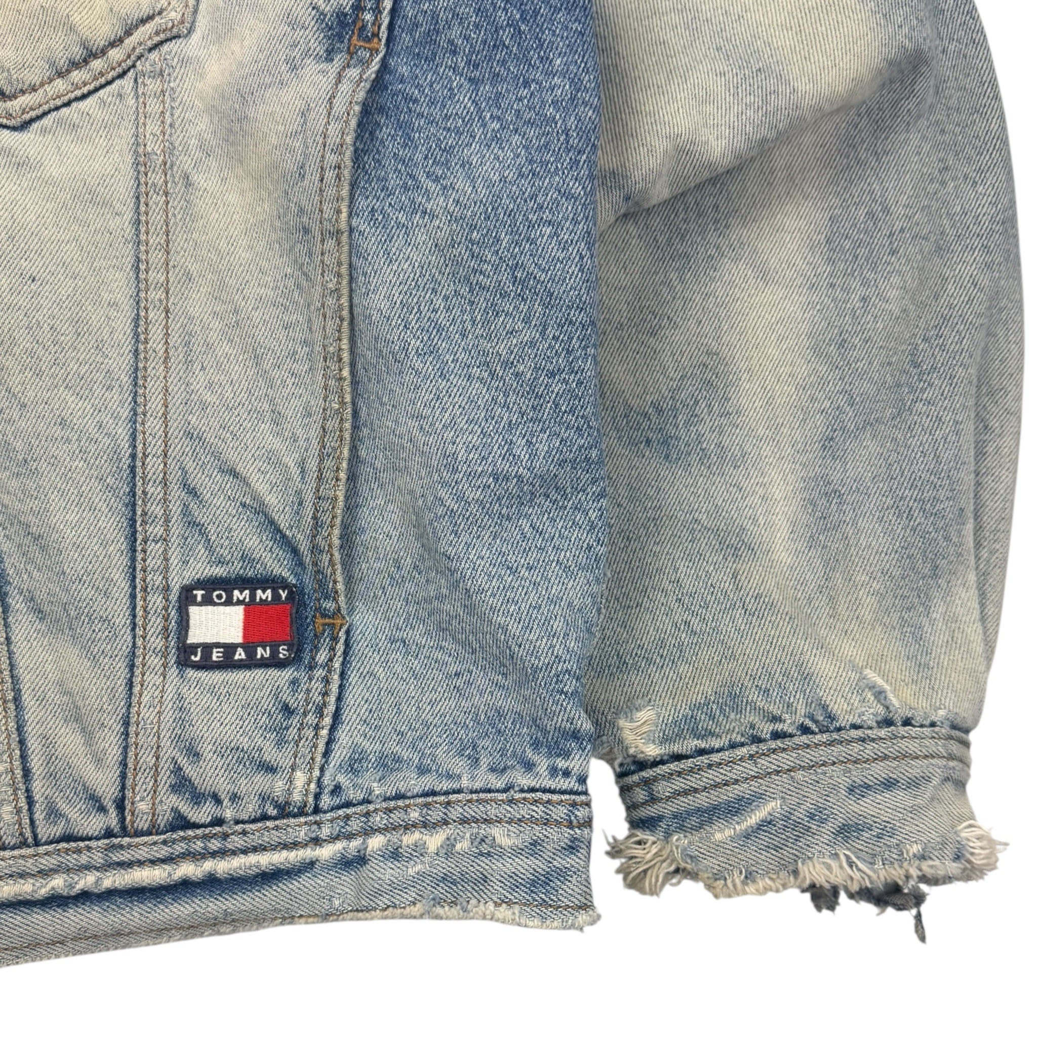Vintage Distressed Tommy Hilfiger ‘USA’ Denim Jacket